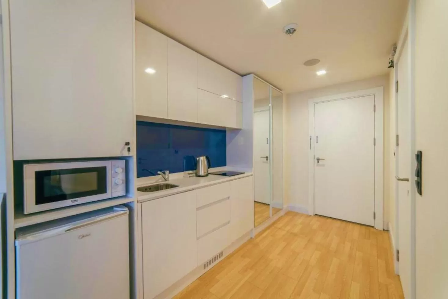 Kitchen or kitchenette, Kitchen/Kitchenette in Luxury Sea View Aparthotel In Orbi City Batumi