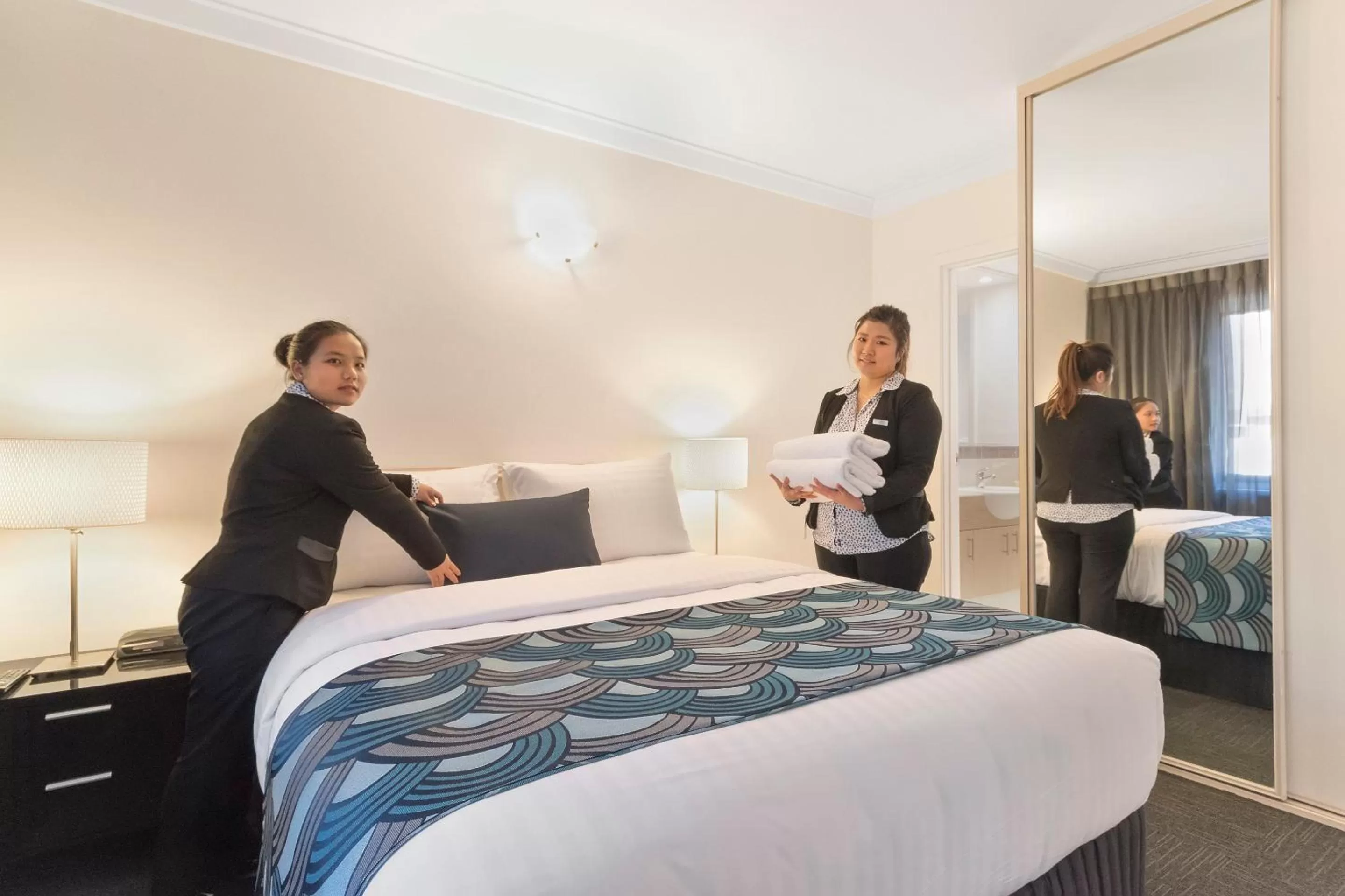 Staff, Bed in The Peninsula Riverside Serviced Apartments