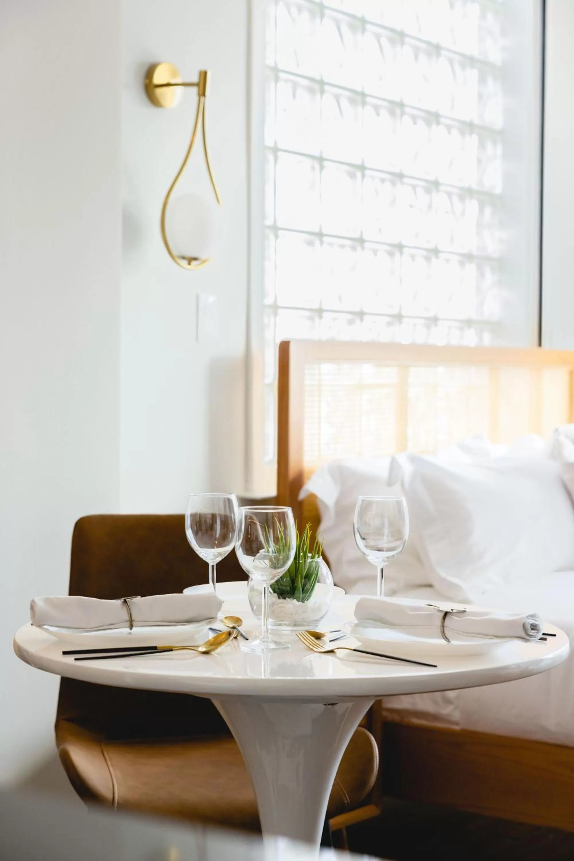 Seating area in The Modernist Hotel