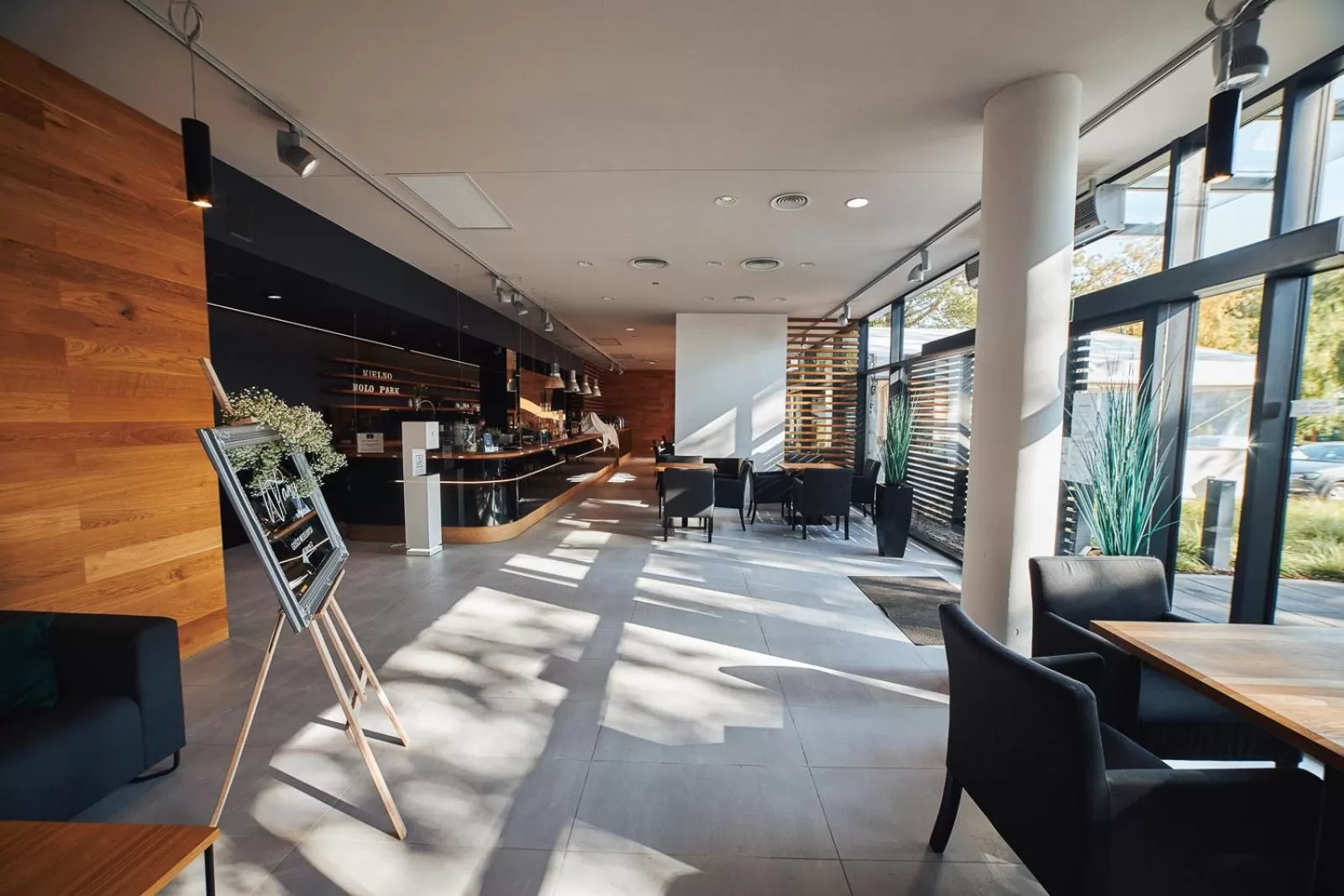 Seating area in Molo Park Mielno