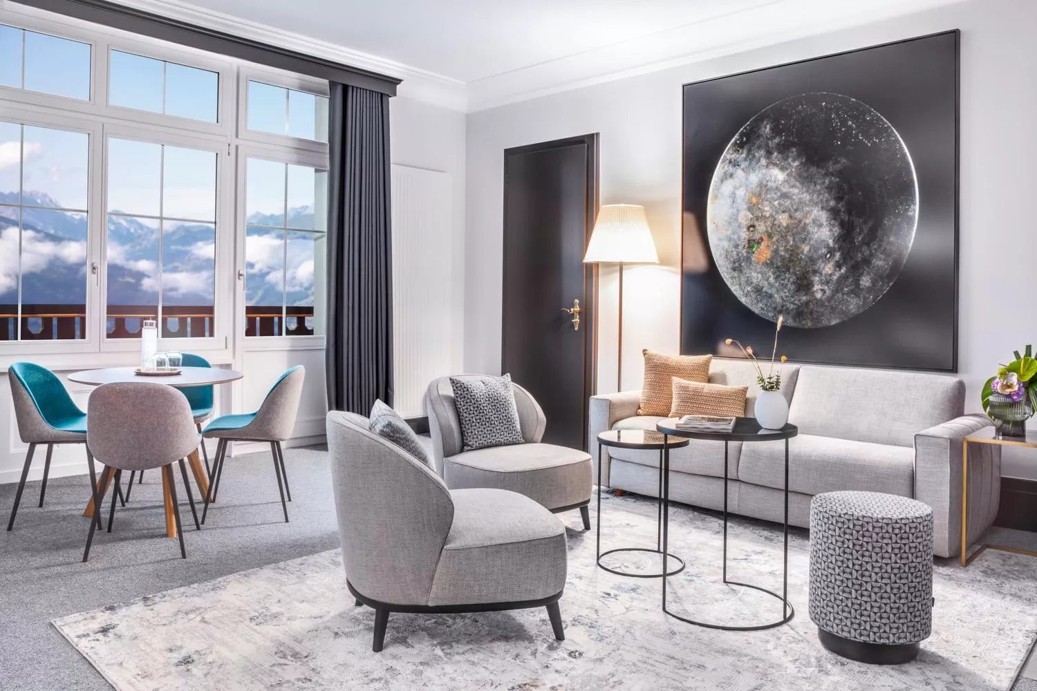 Living room in Villars Palace