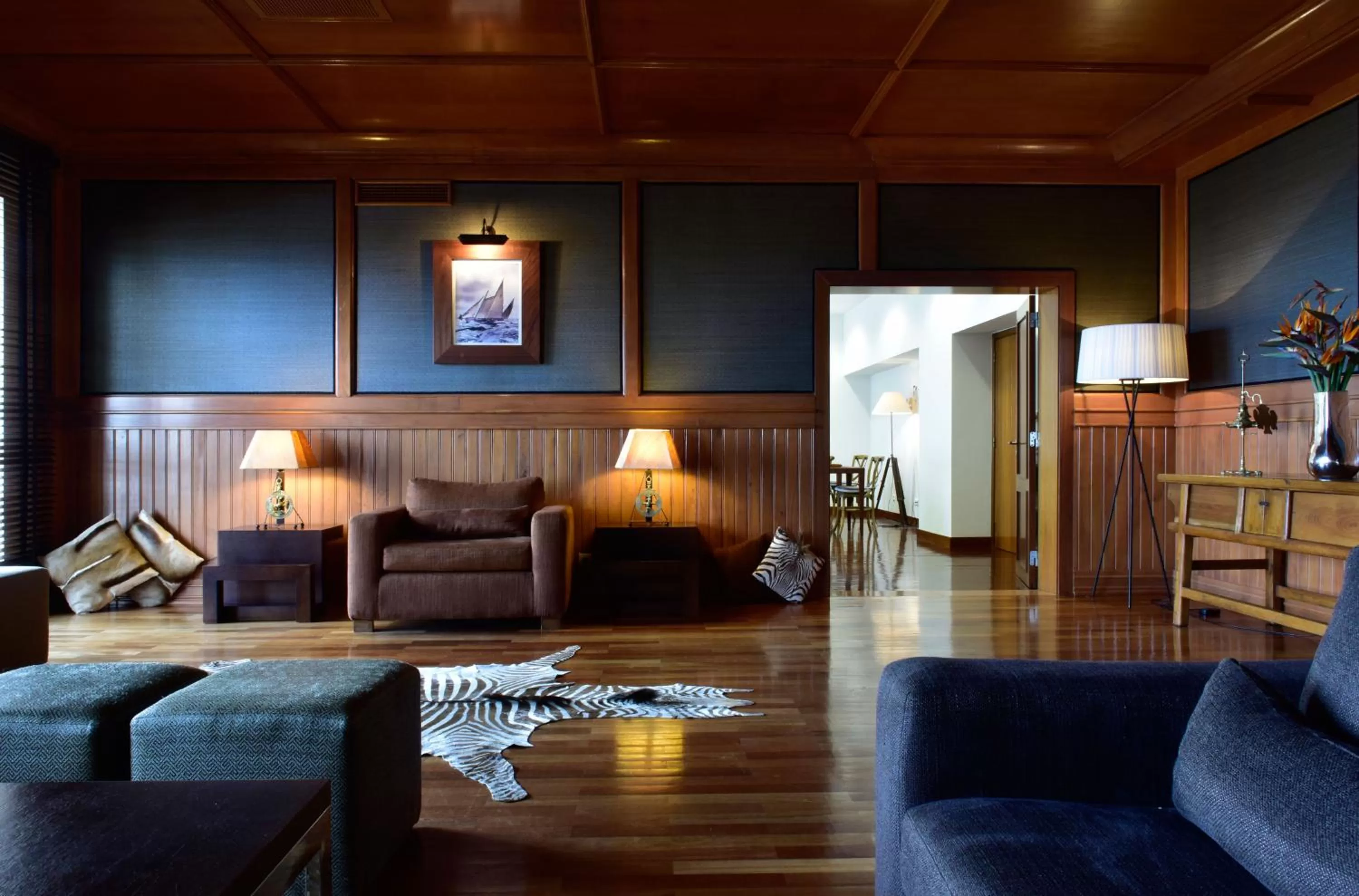 Communal lounge/ TV room in Pousada de Sagres