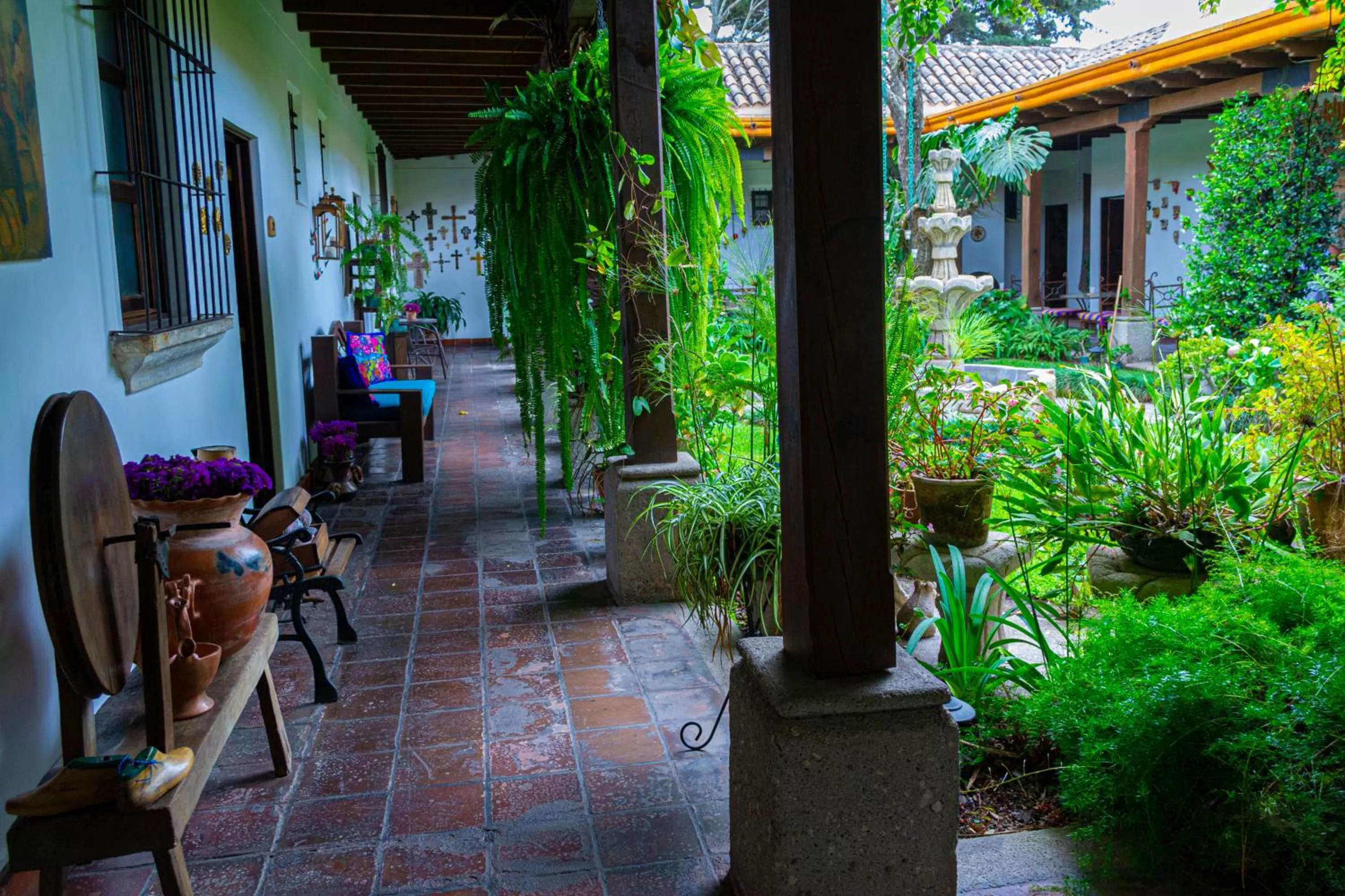 Patio in Hotel Las Marias