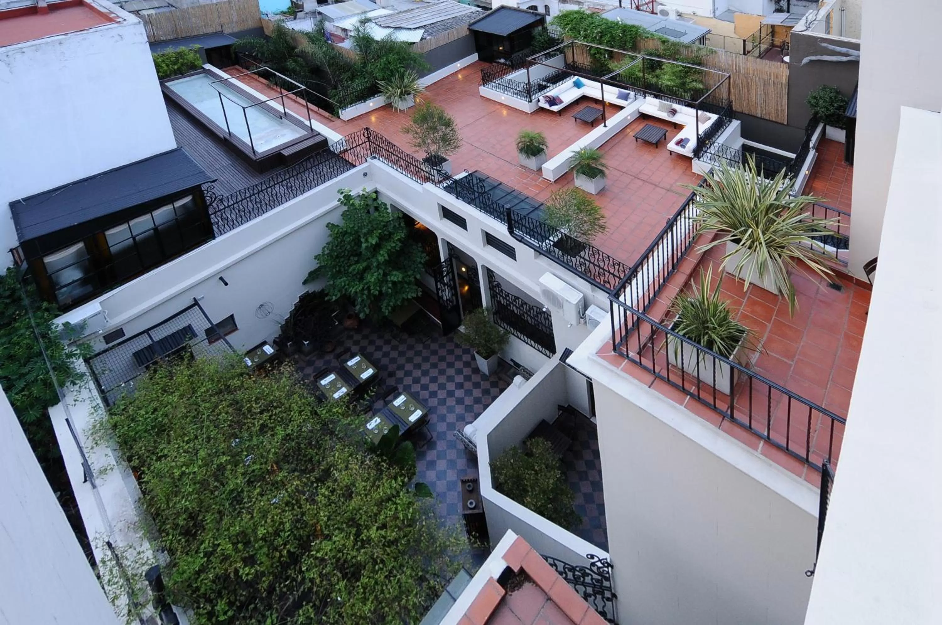 Bird's eye view in Casa Umare