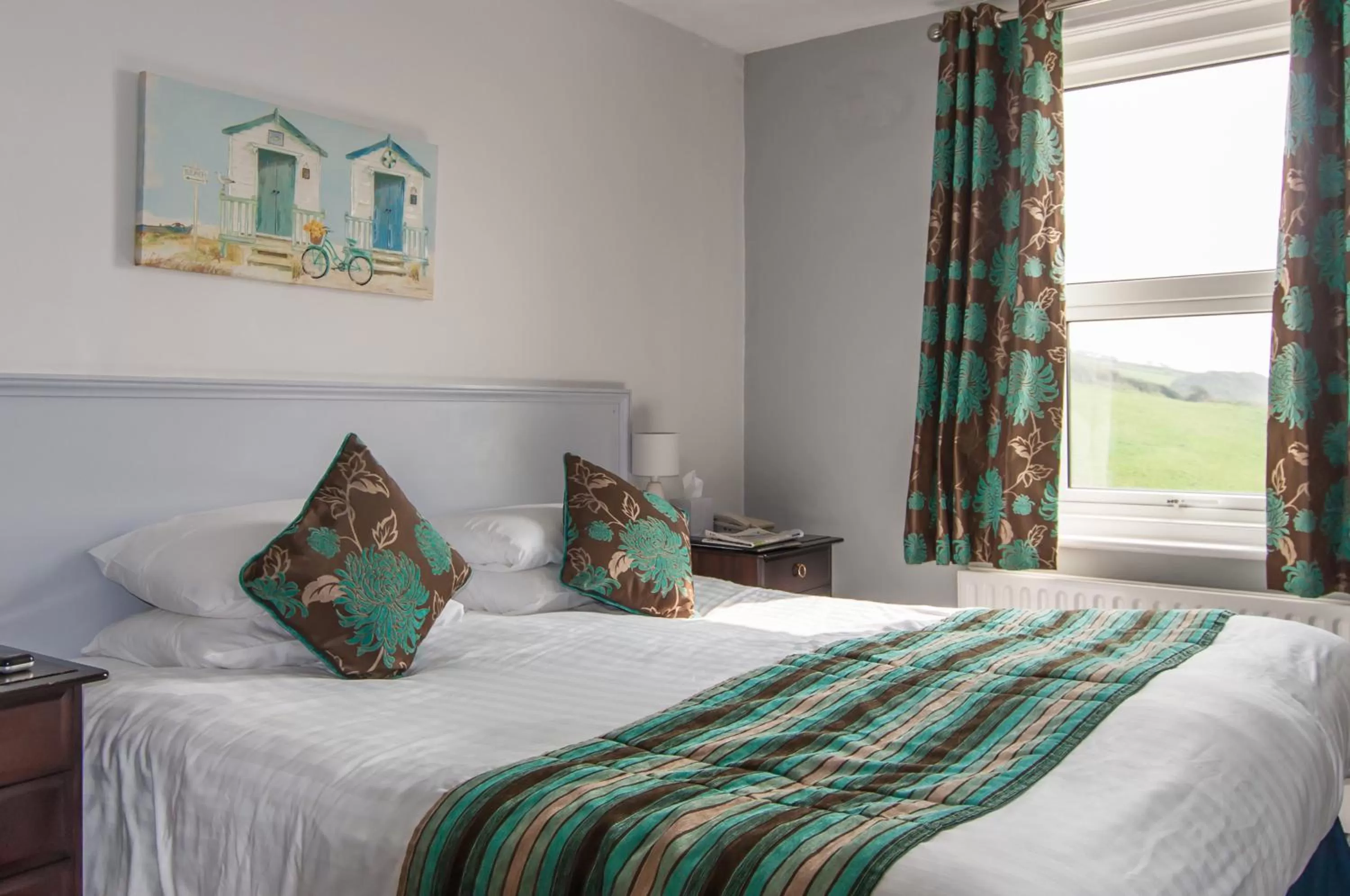 Bed in Eype's Mouth Country Hotel