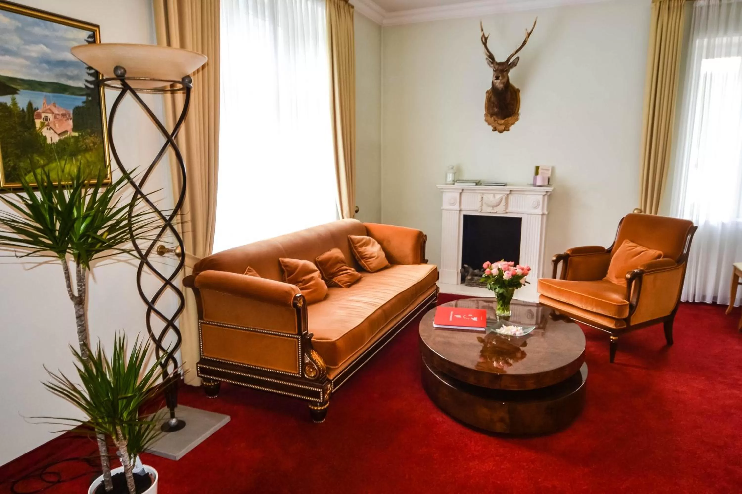 Lobby or reception in Seehotel Hubertus