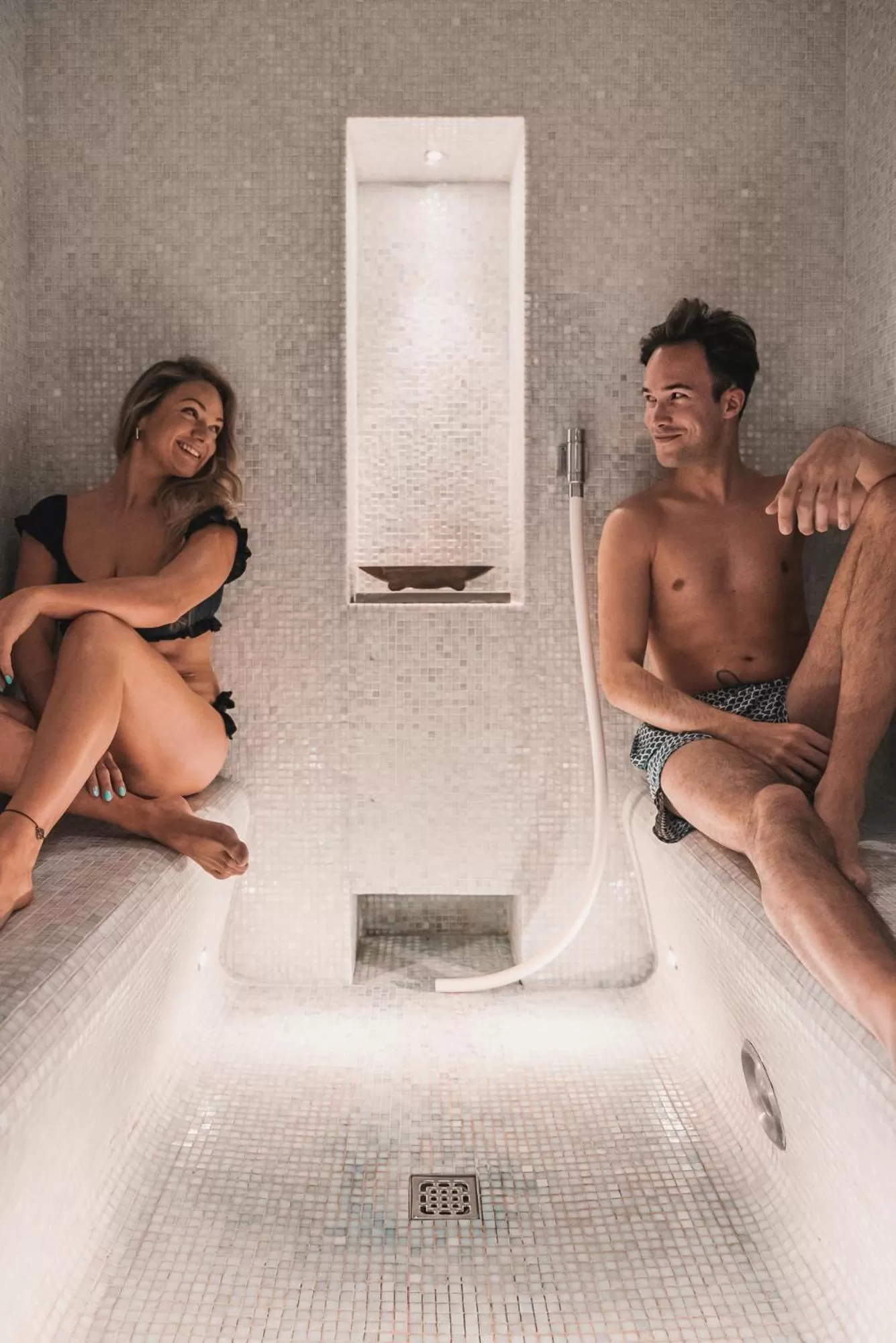 Sauna, Guests in Boutique Hotel 'Hof ter Duinen'