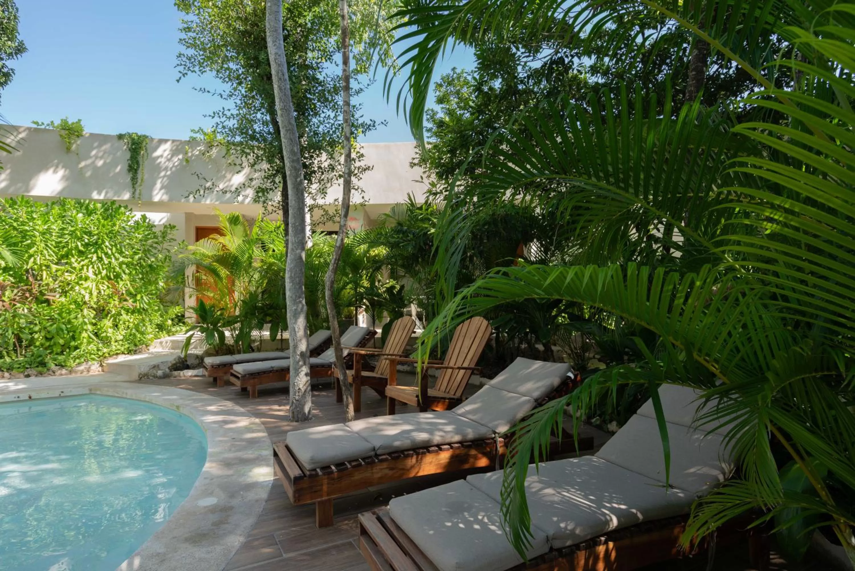 Swimming pool in Suites at TreeTops Tulum