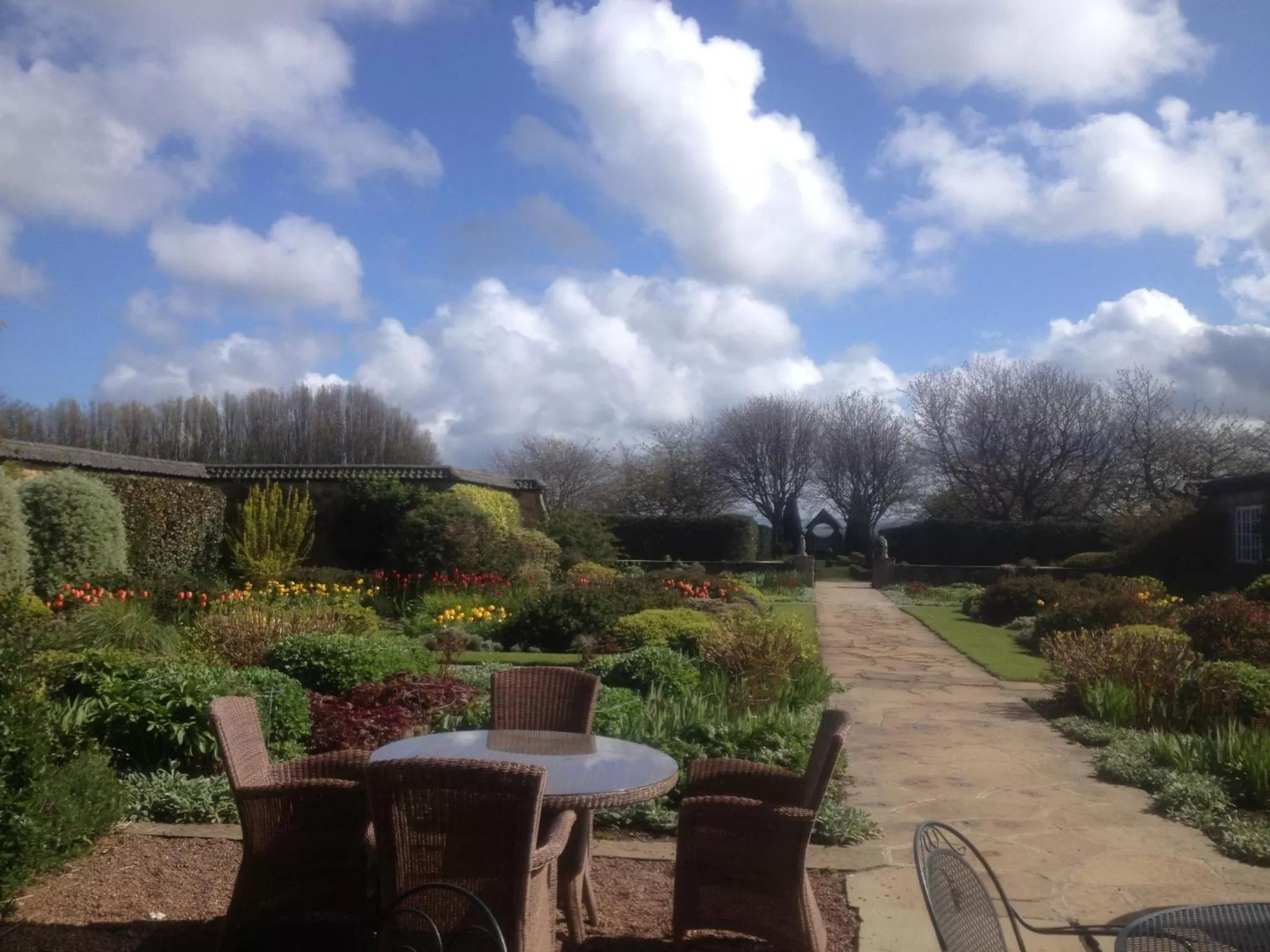 Patio in Greywalls Hotel & Chez Roux