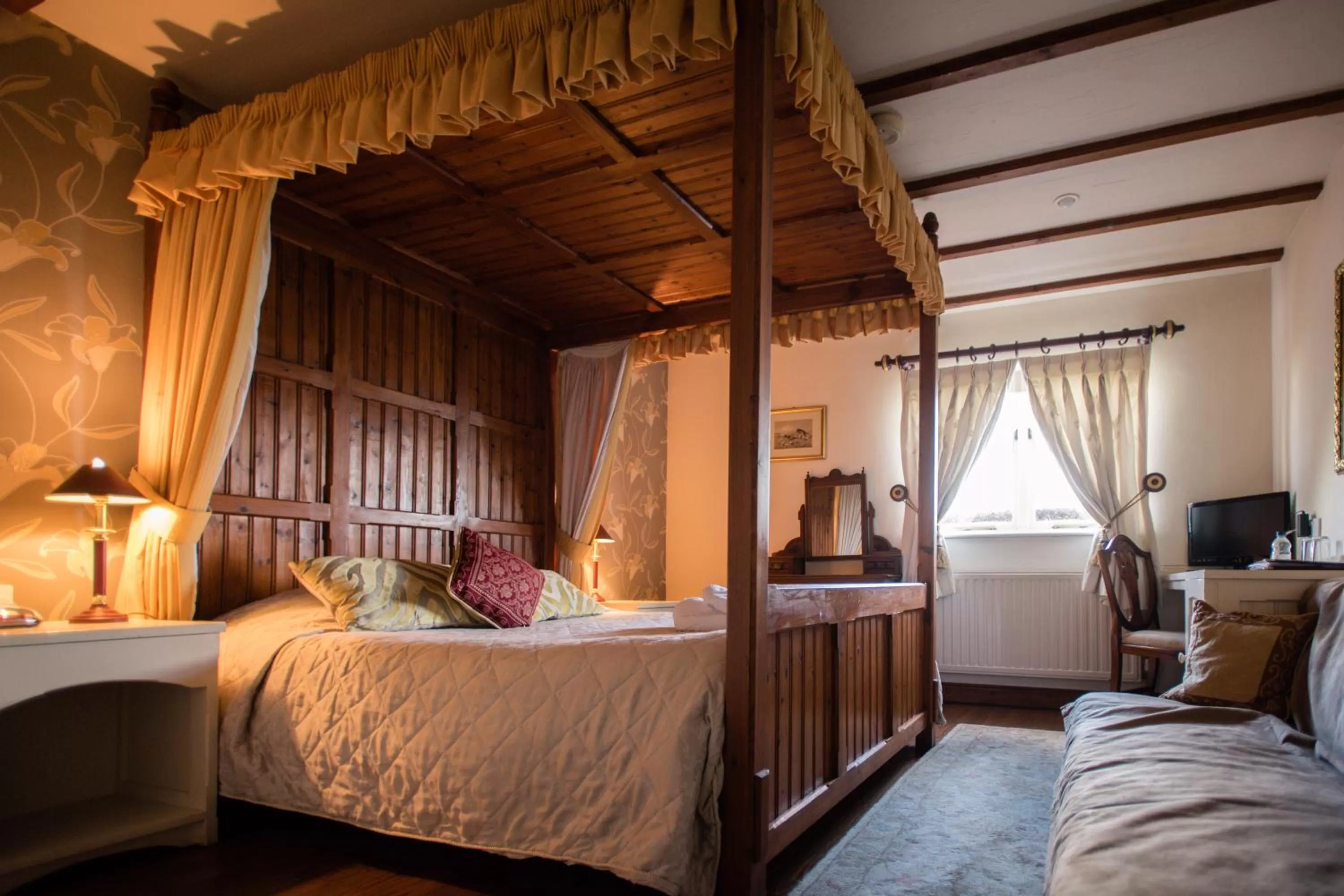 Bed in The Royal Arms Hotel Room Only