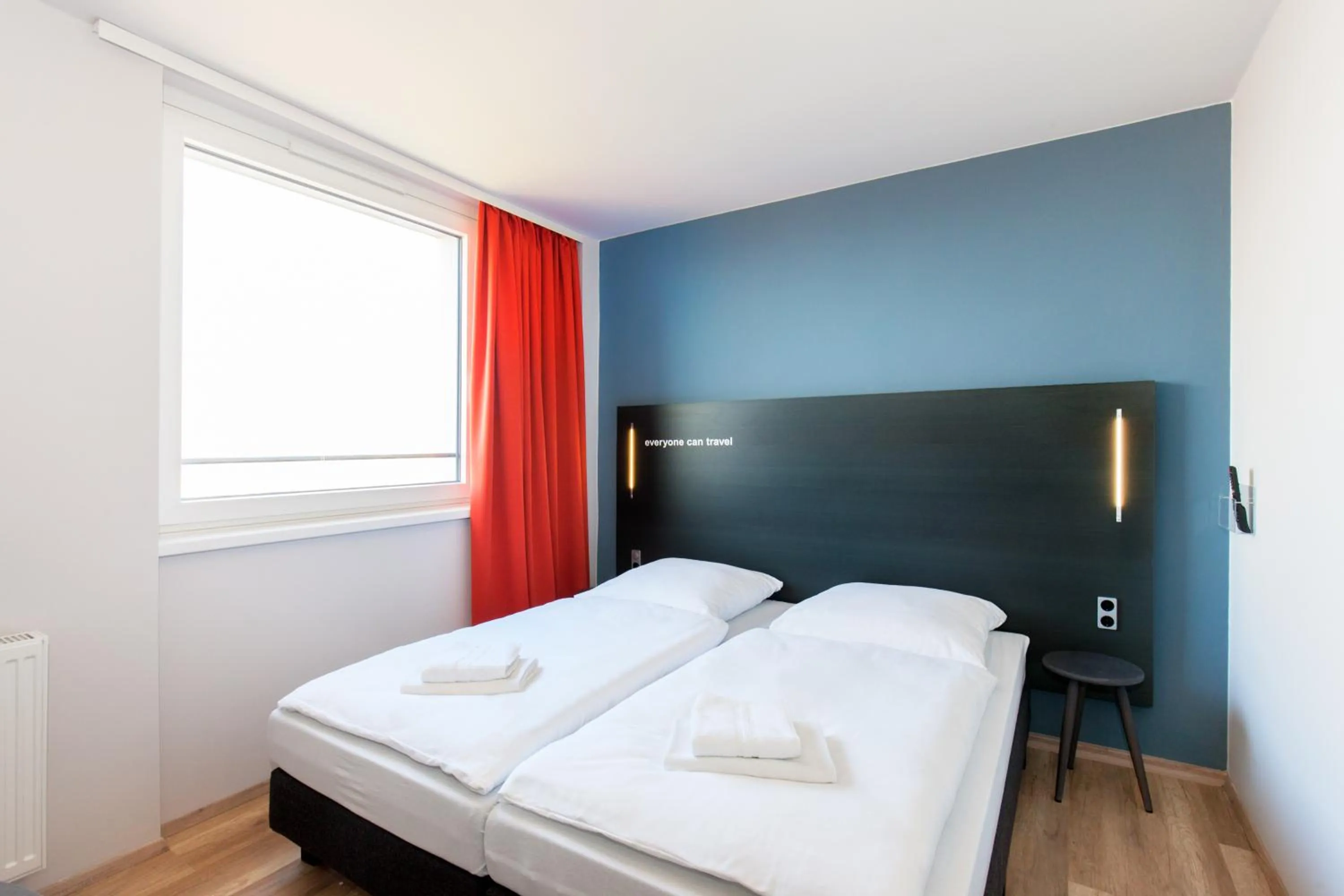 Photo of the whole room, Bed in a&o Prague Rhea