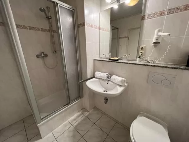 Bathroom in Hotel Rehkitz