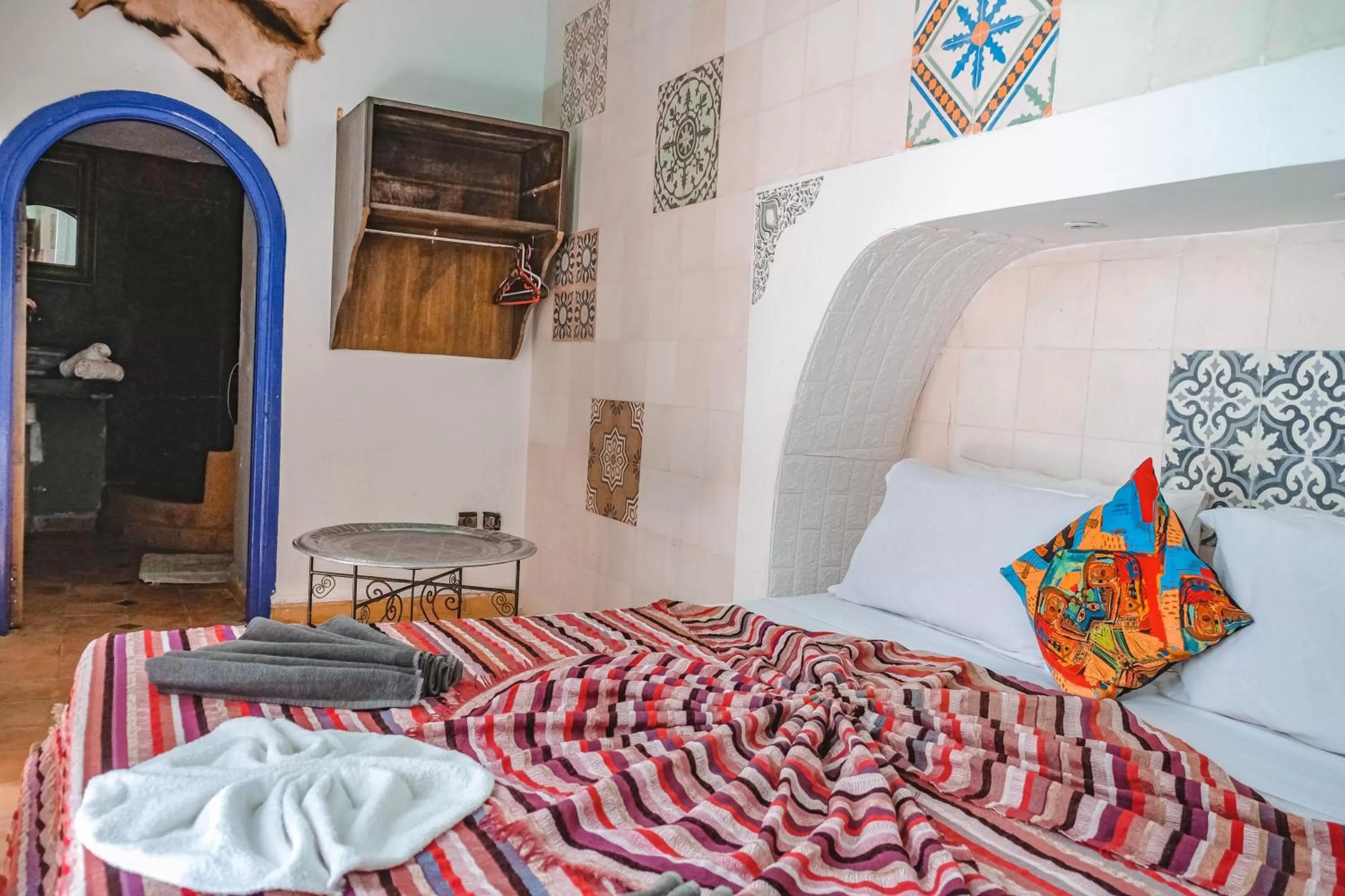 Bed in Héritage Lalla Aicha et SPA