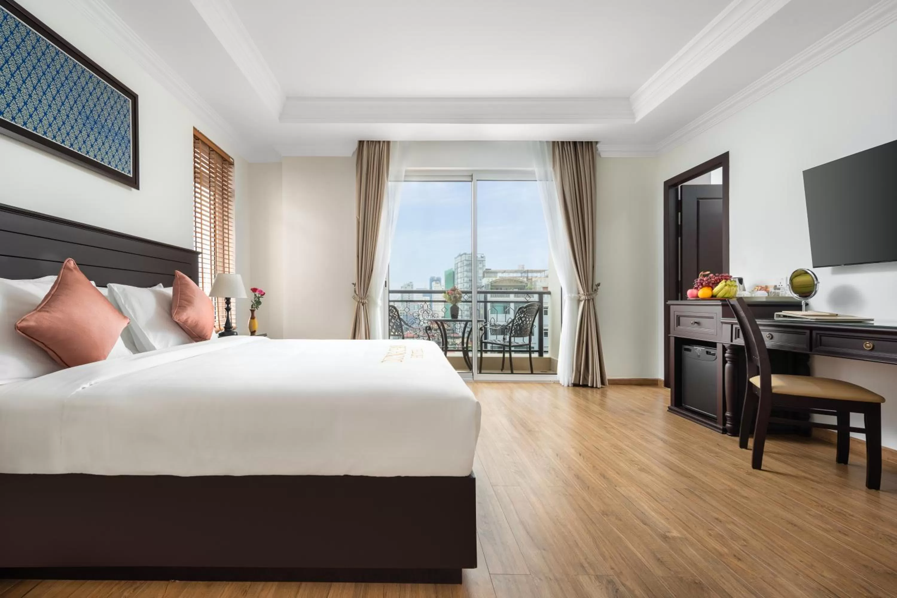 Bed in Duong Chan Hotel