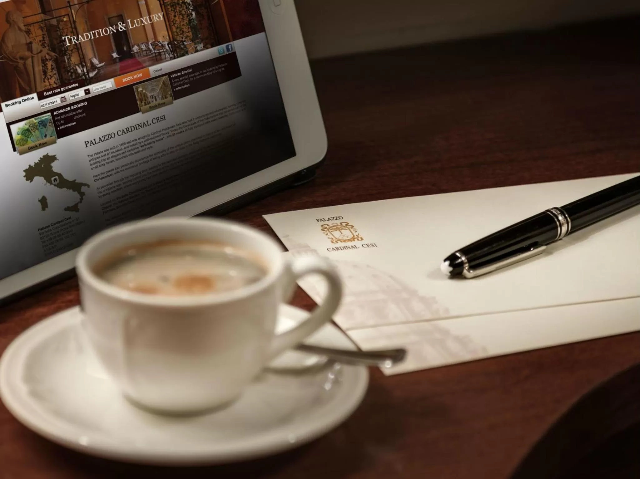 Drinks in Palazzo Cardinal Cesi