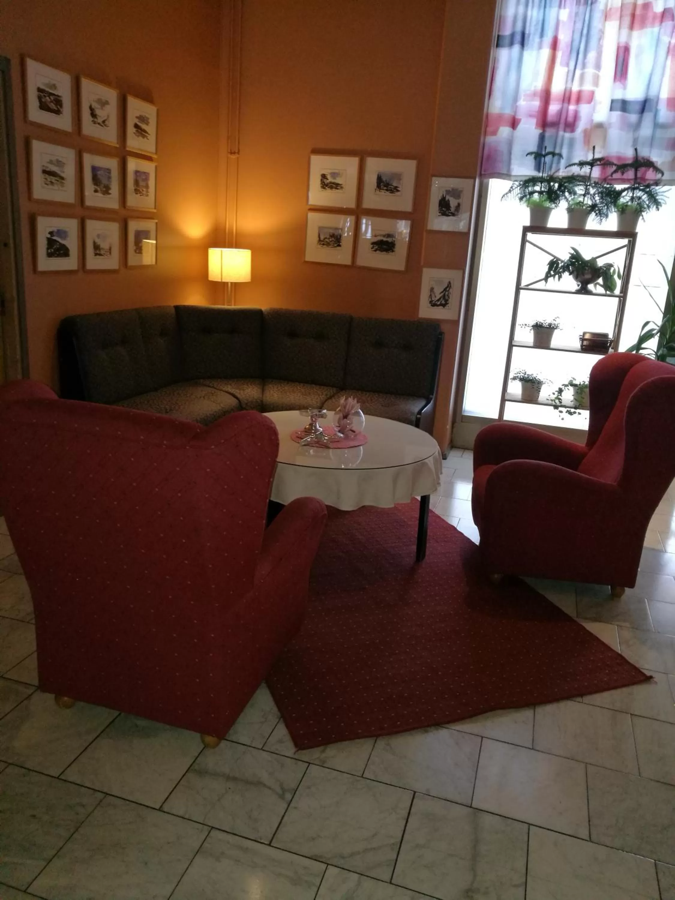 Lobby or reception in Hotelli Puustelli Lieksa