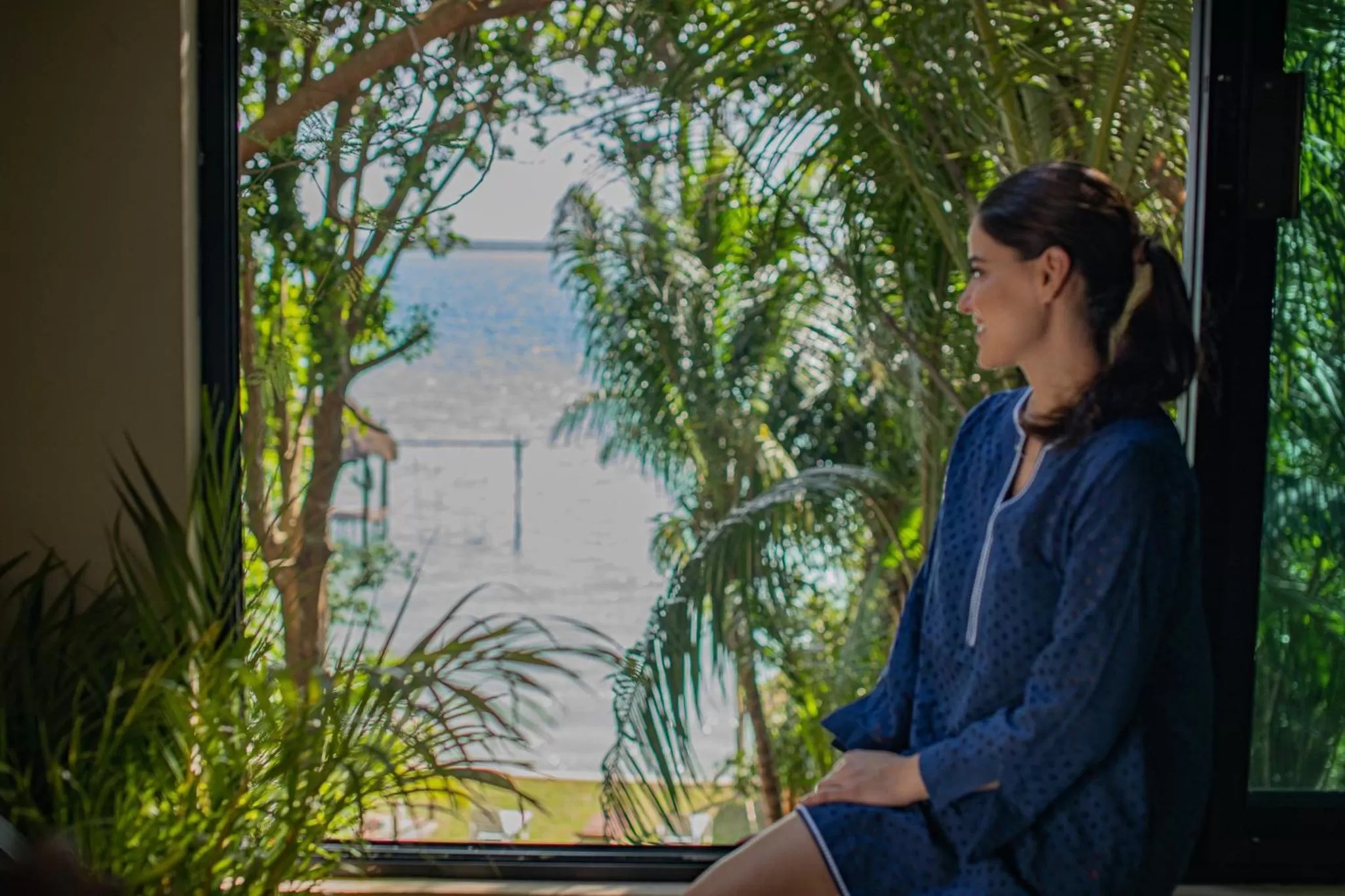 Lake view in Hotel Wayak Bacalar