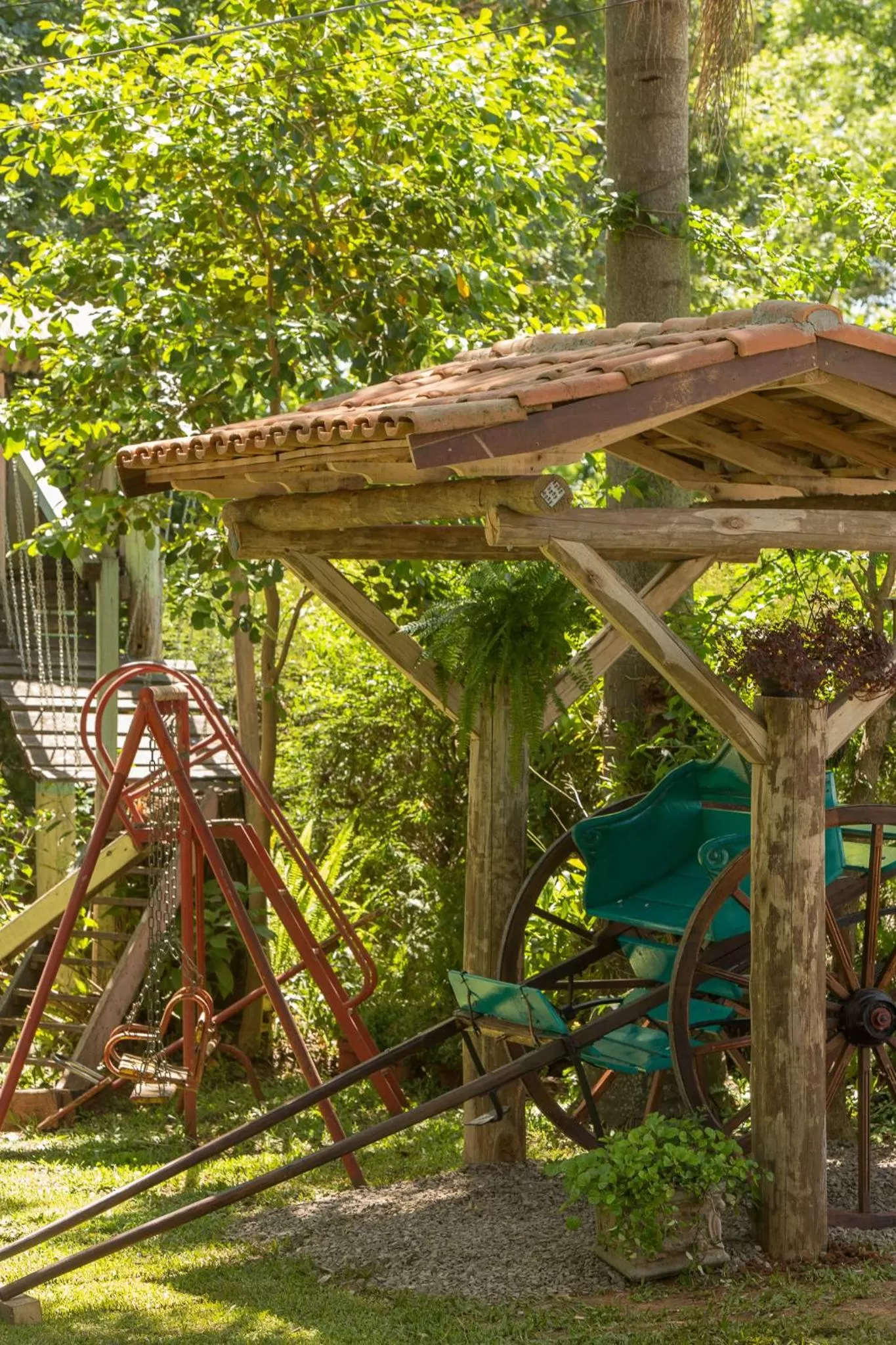 Children play ground in Hotel Chácara das Flores
