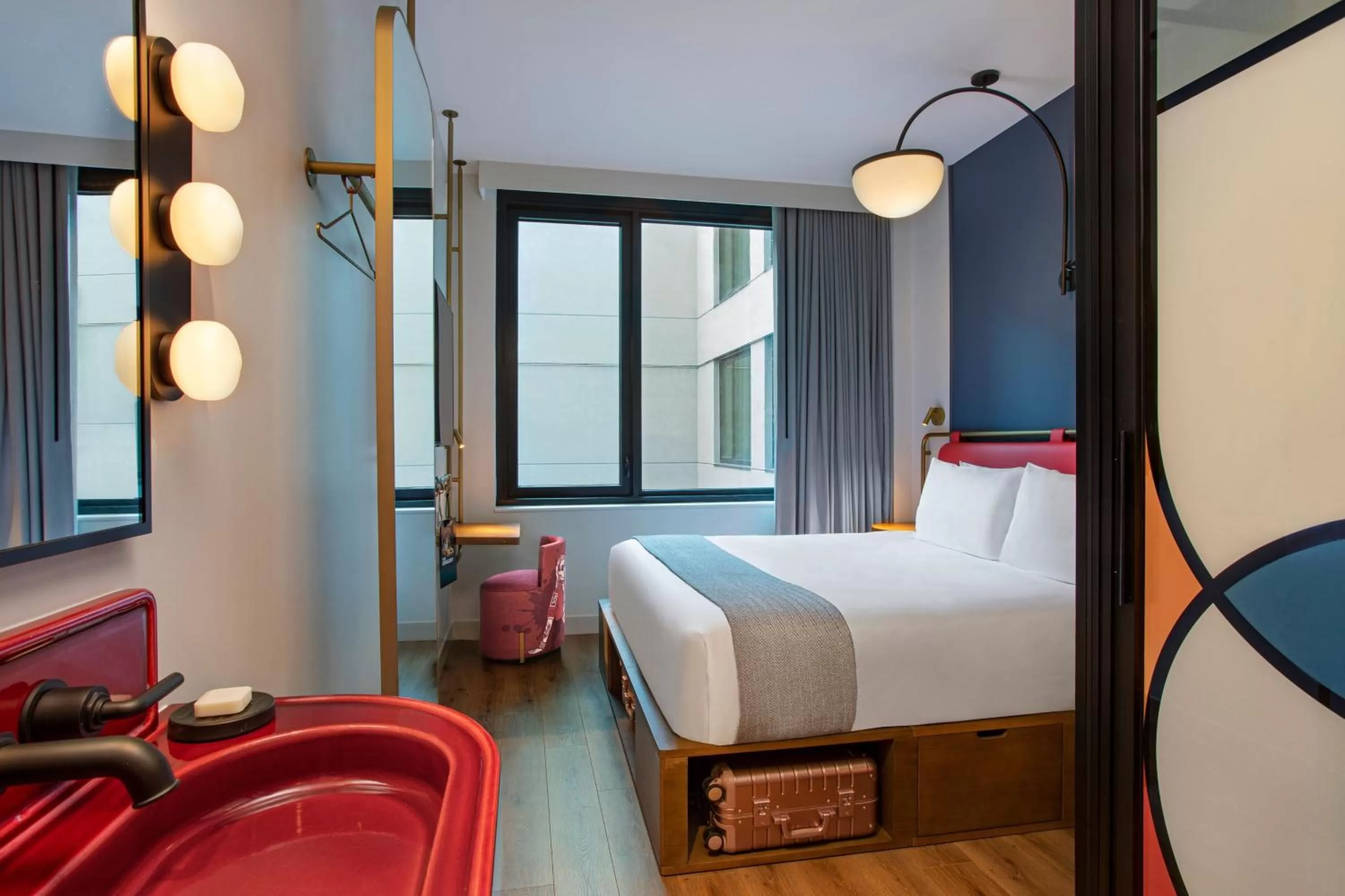 King Room with Courtyard View in Moxy NYC Lower East Side