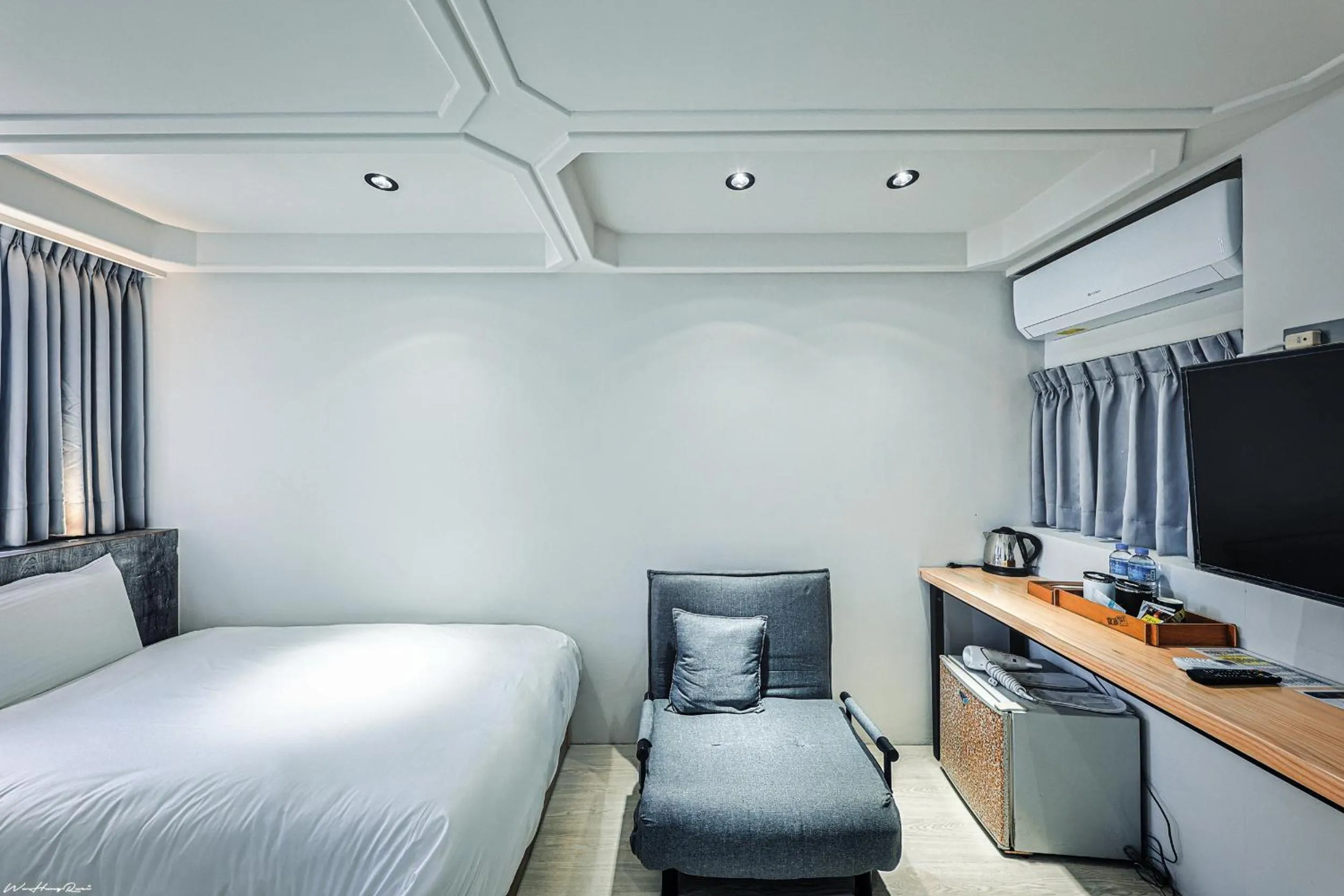 hair dresser, Bed in 亞馨文旅 近東大門夜市 有免費停車場 可自助入住