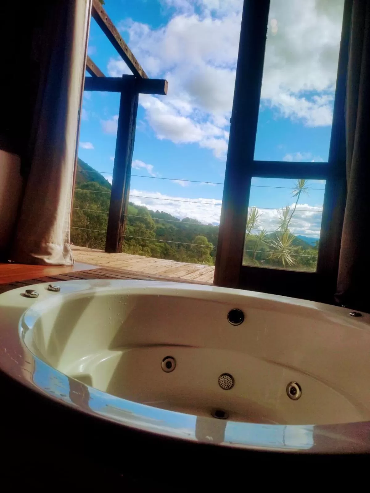 Bathroom in Pousada Serra do Luar