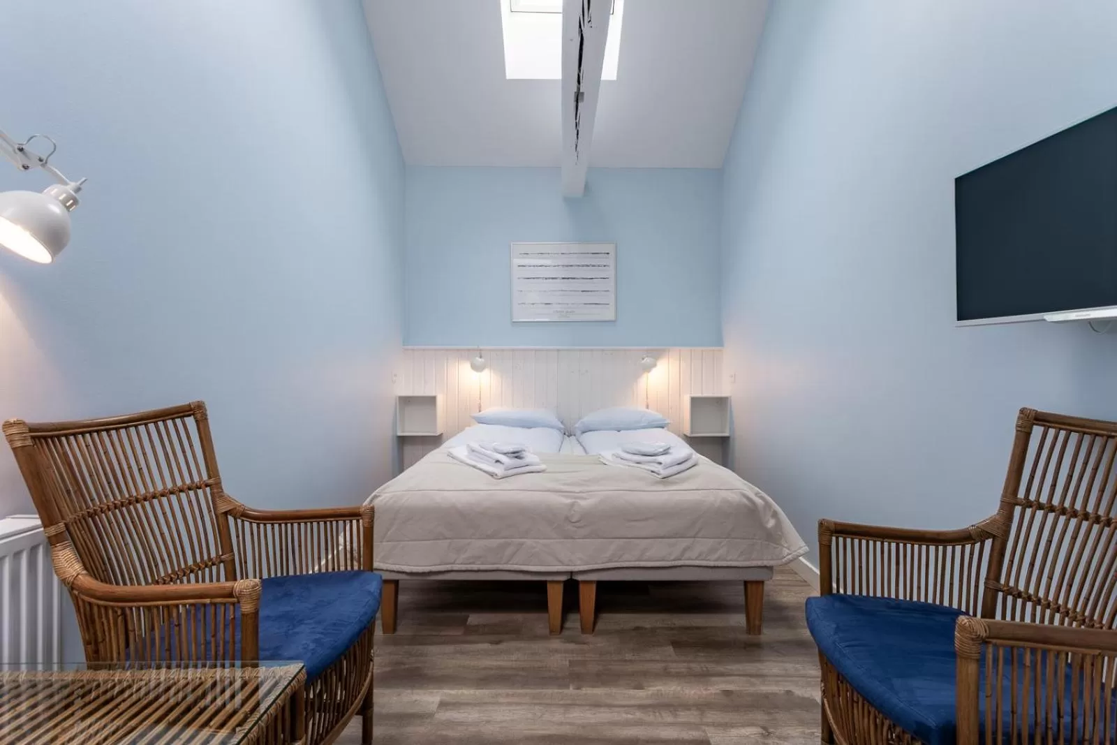 Balcony/Terrace, Bed in Rødvig Kro og Badehotel