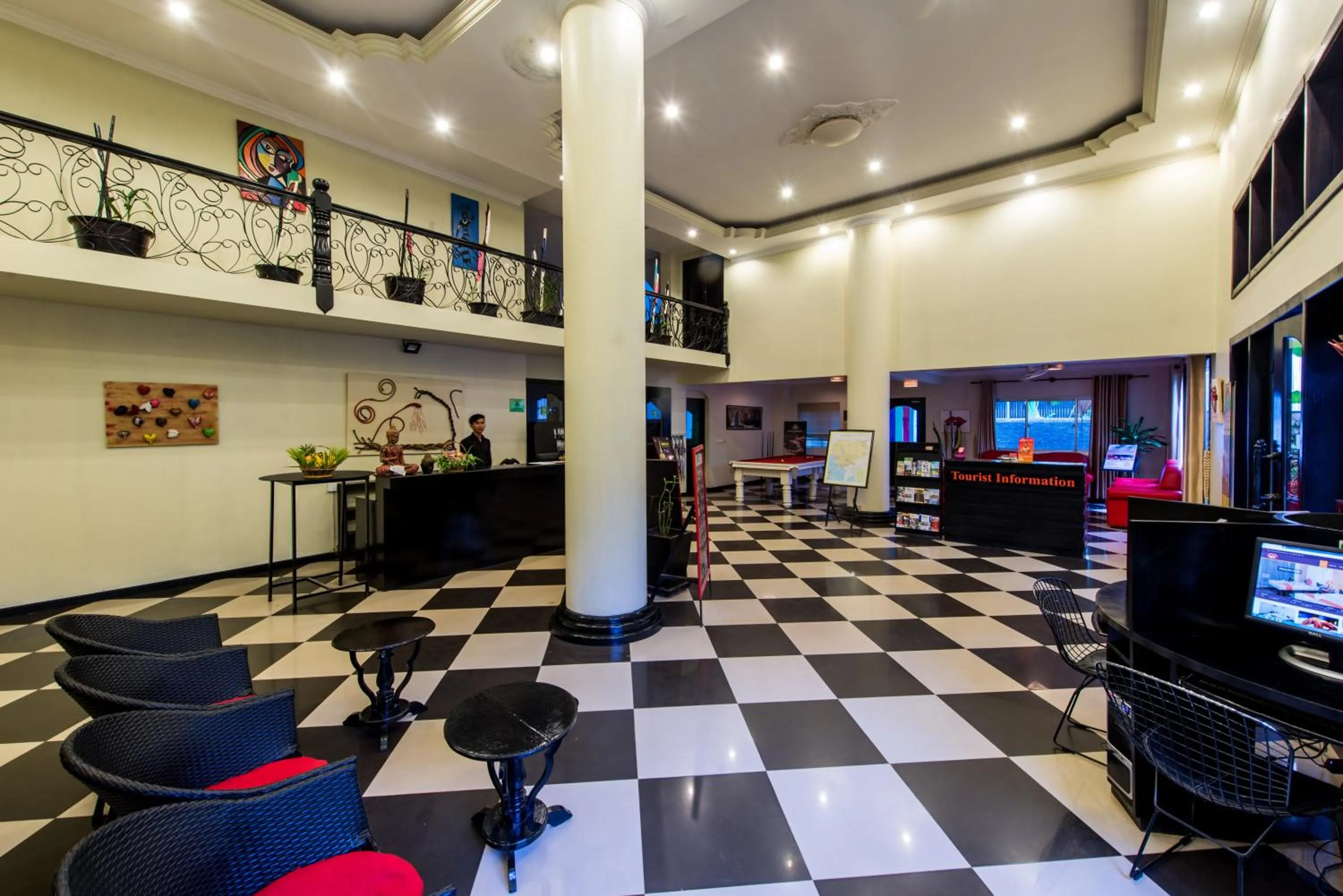 Lobby or reception in Angkor Panoramic Boutique Hotel