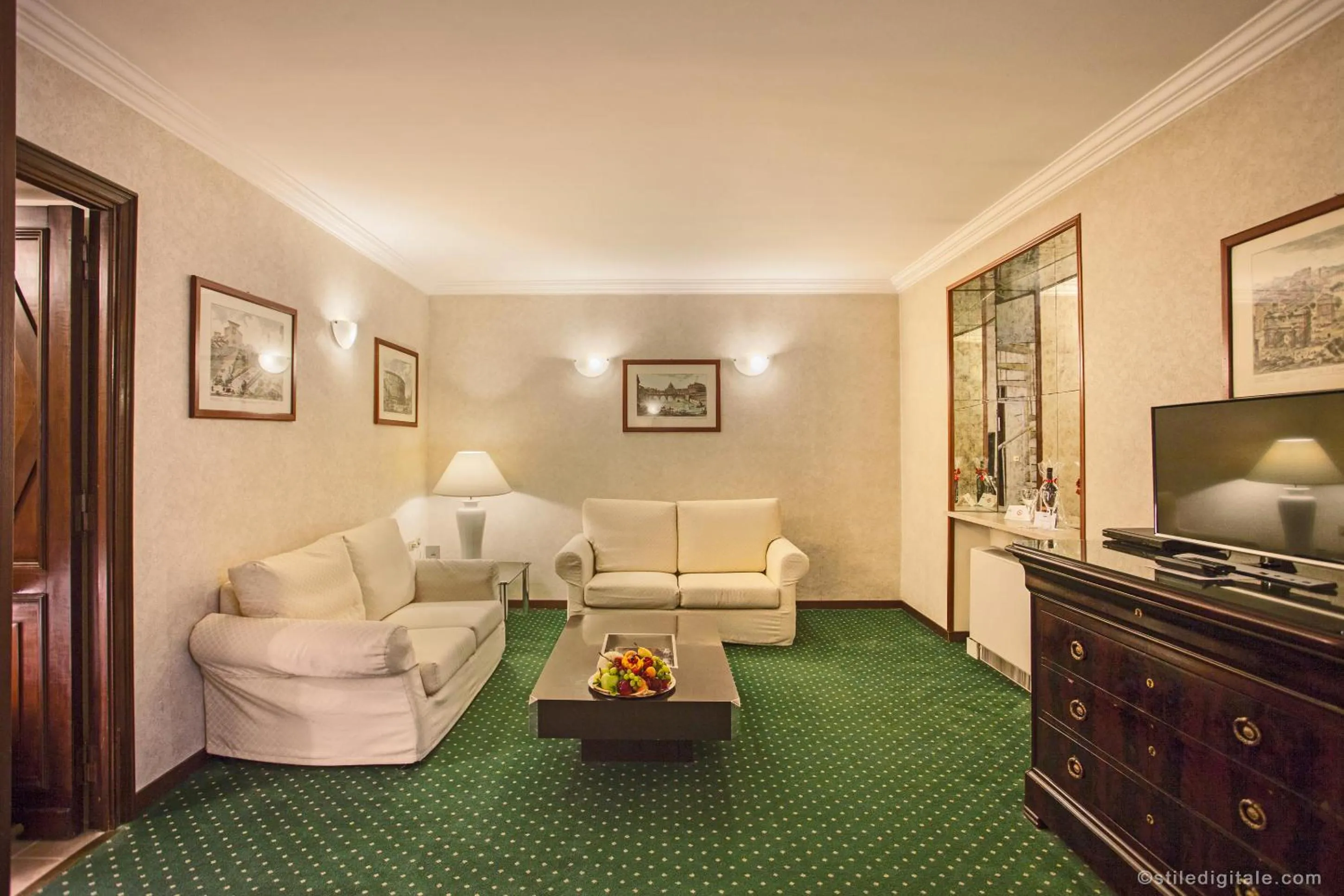 Living room in Aldrovandi Residence City Suites