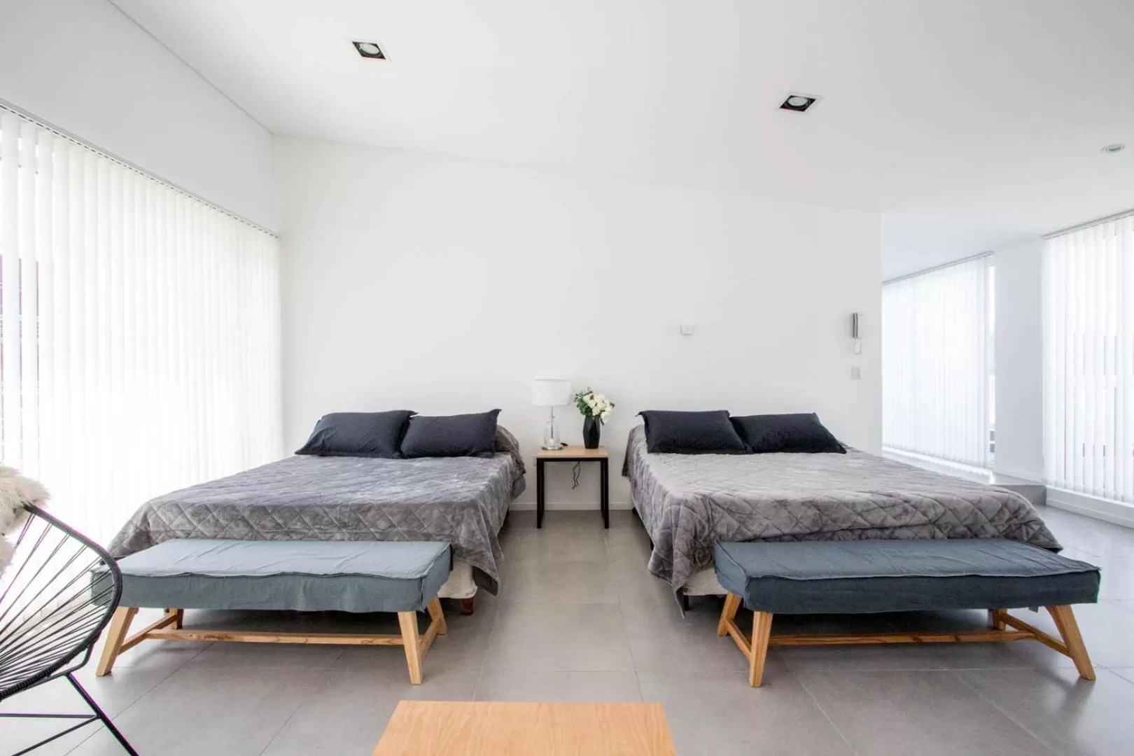 Bed in De la Costa Apartamentos