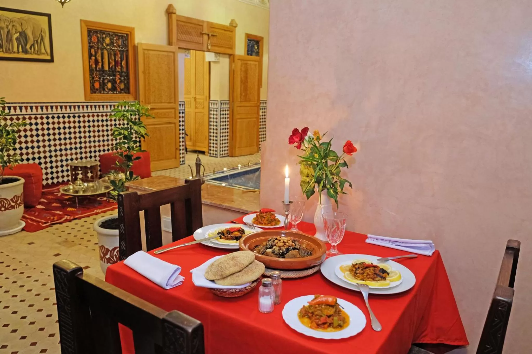 Dinner in Riad ZANOUBA