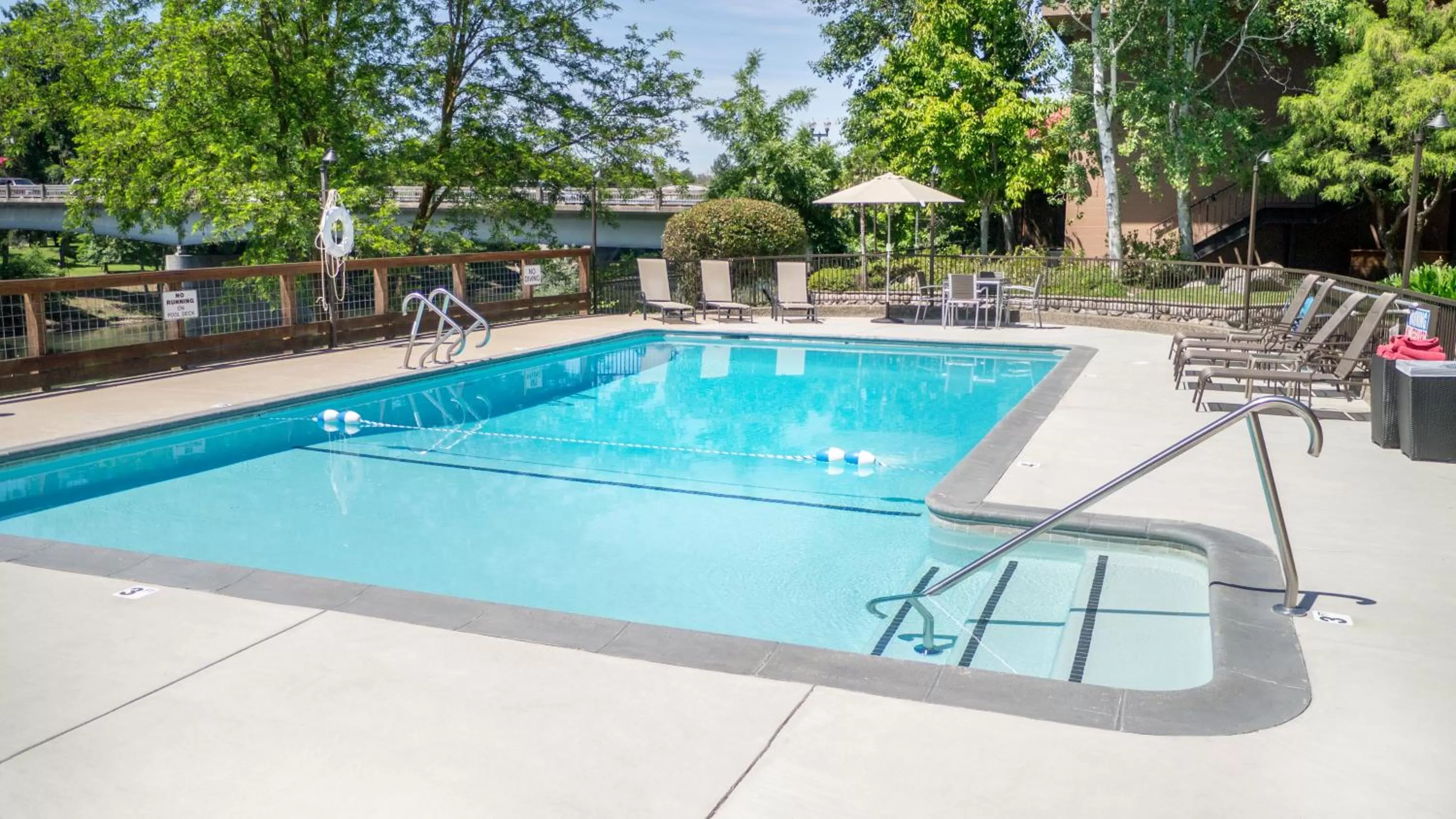 Swimming pool in The Lodge at Riverside