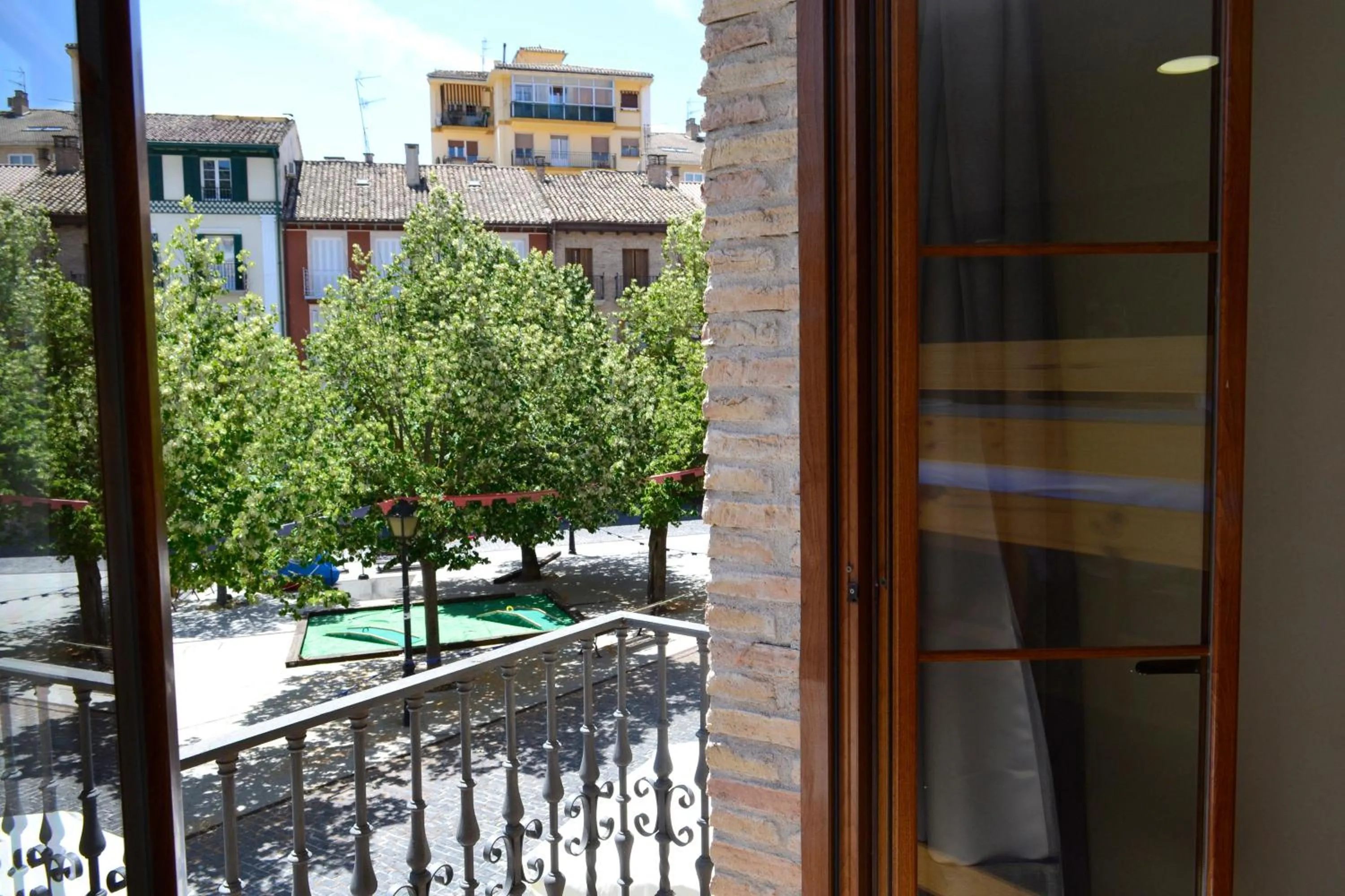 Balcony/Terrace in Alda Estella Hostel