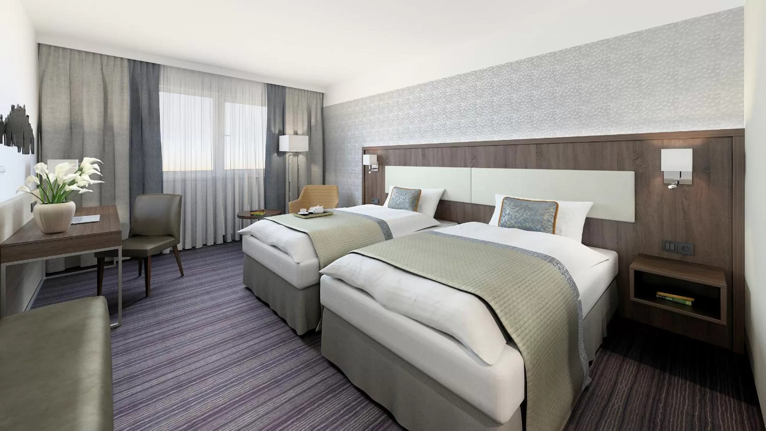 Photo of the whole room, Bed in Wyndham Grand Salzburg Conference Centre