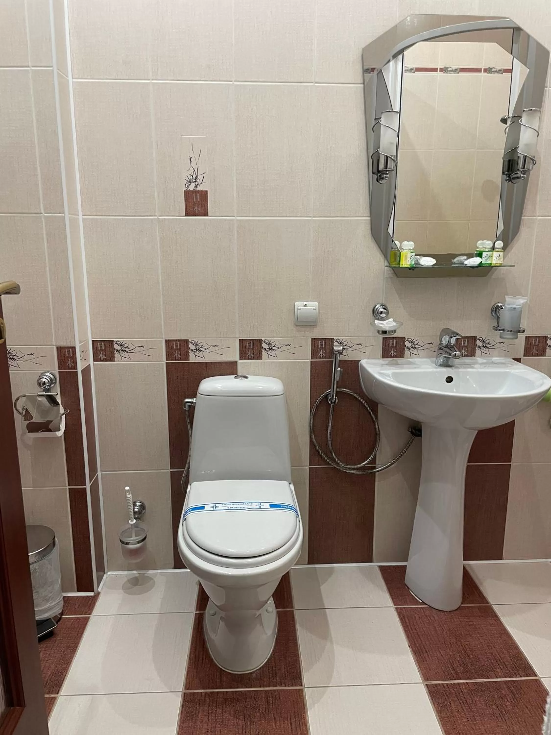 Bathroom in Hotel Prydesnyansky