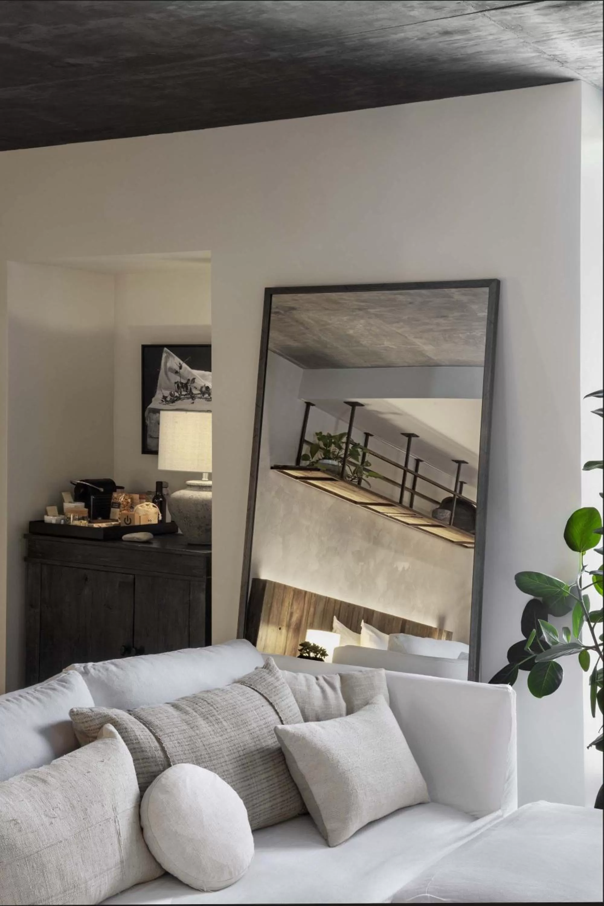 Seating area, Bed in 1 Hotel West Hollywood