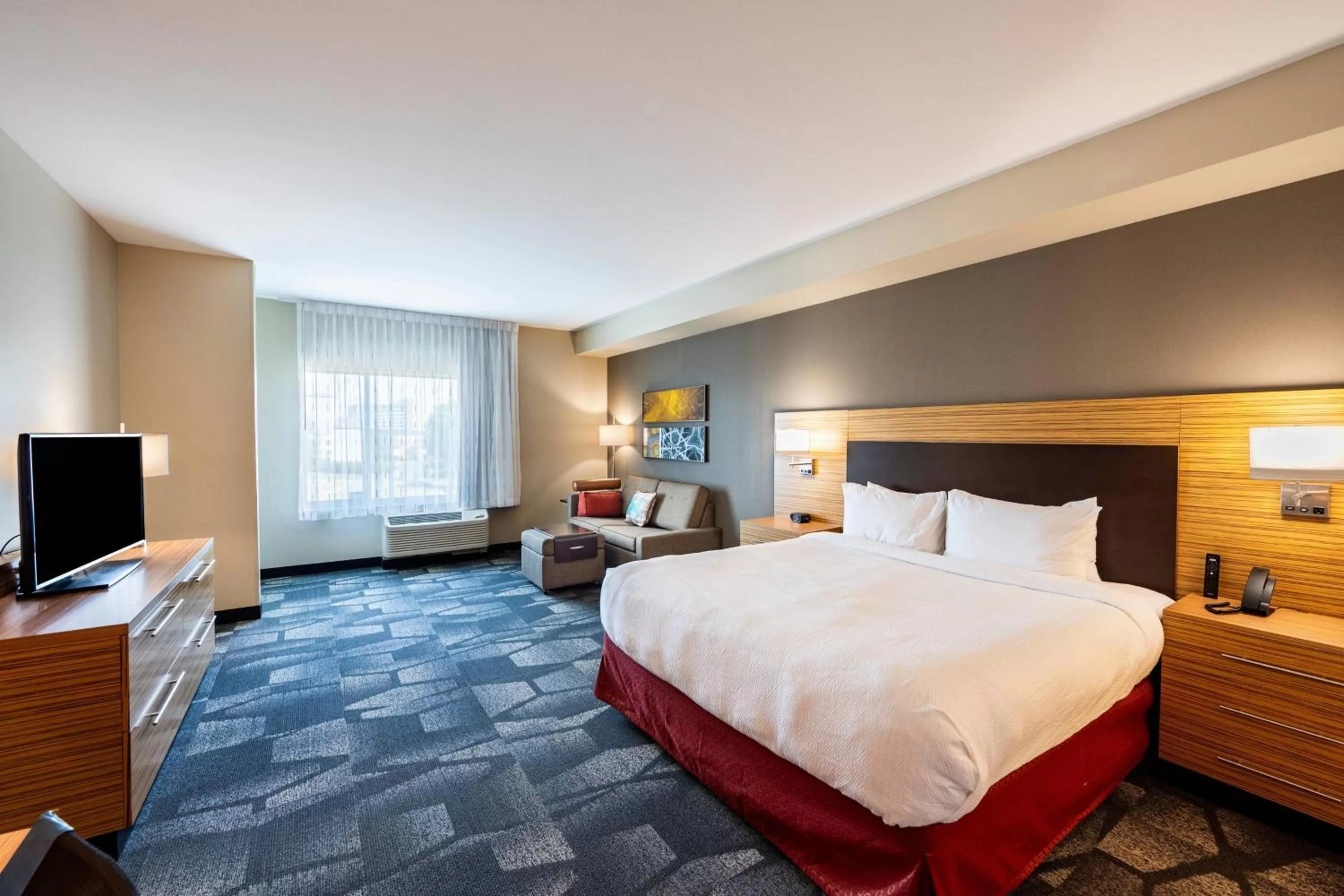 Photo of the whole room, Bed in TownePlace Suites by Marriott Fort Mill at Carowinds Blvd
