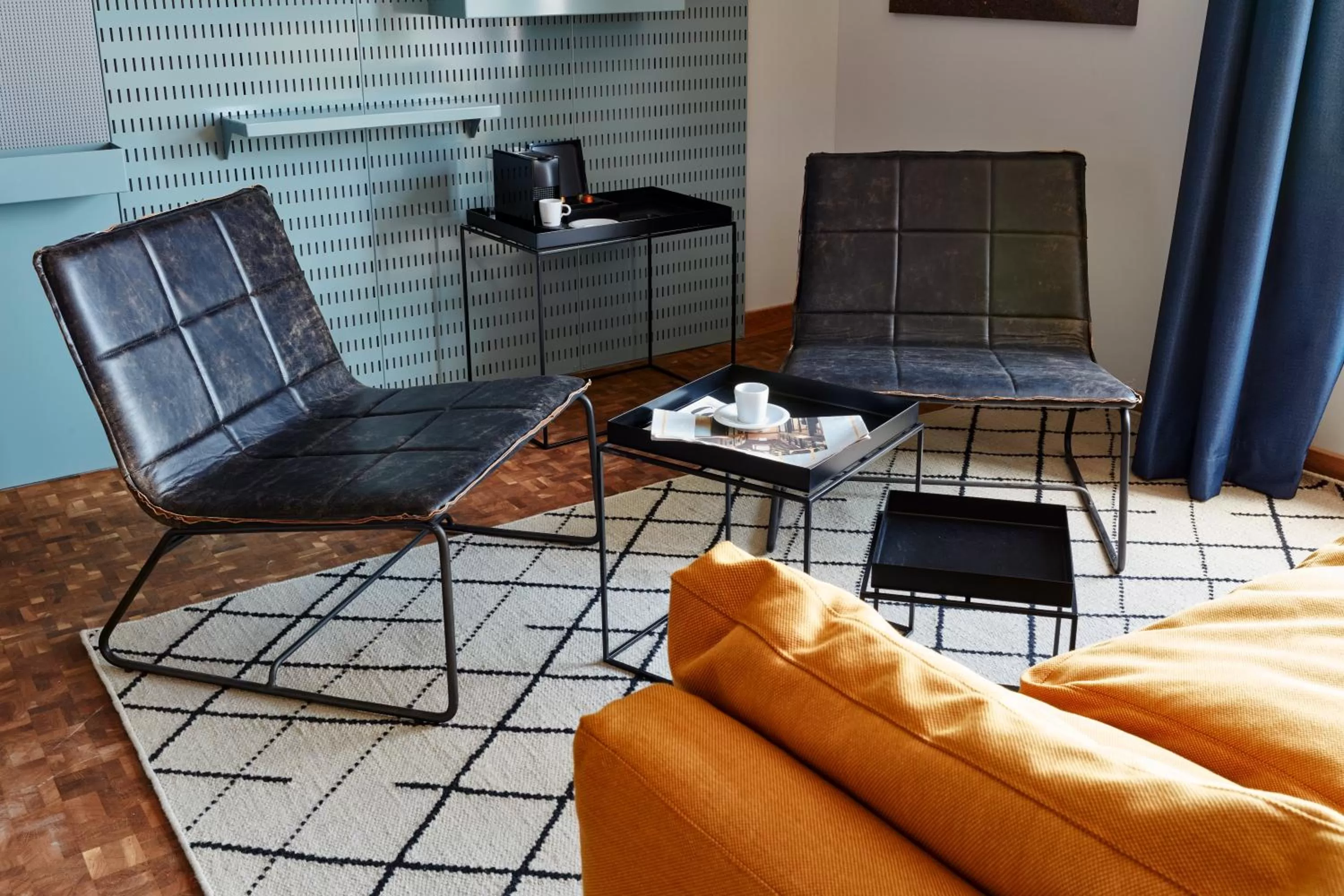 Living room in 25hours Hotel Das Tour