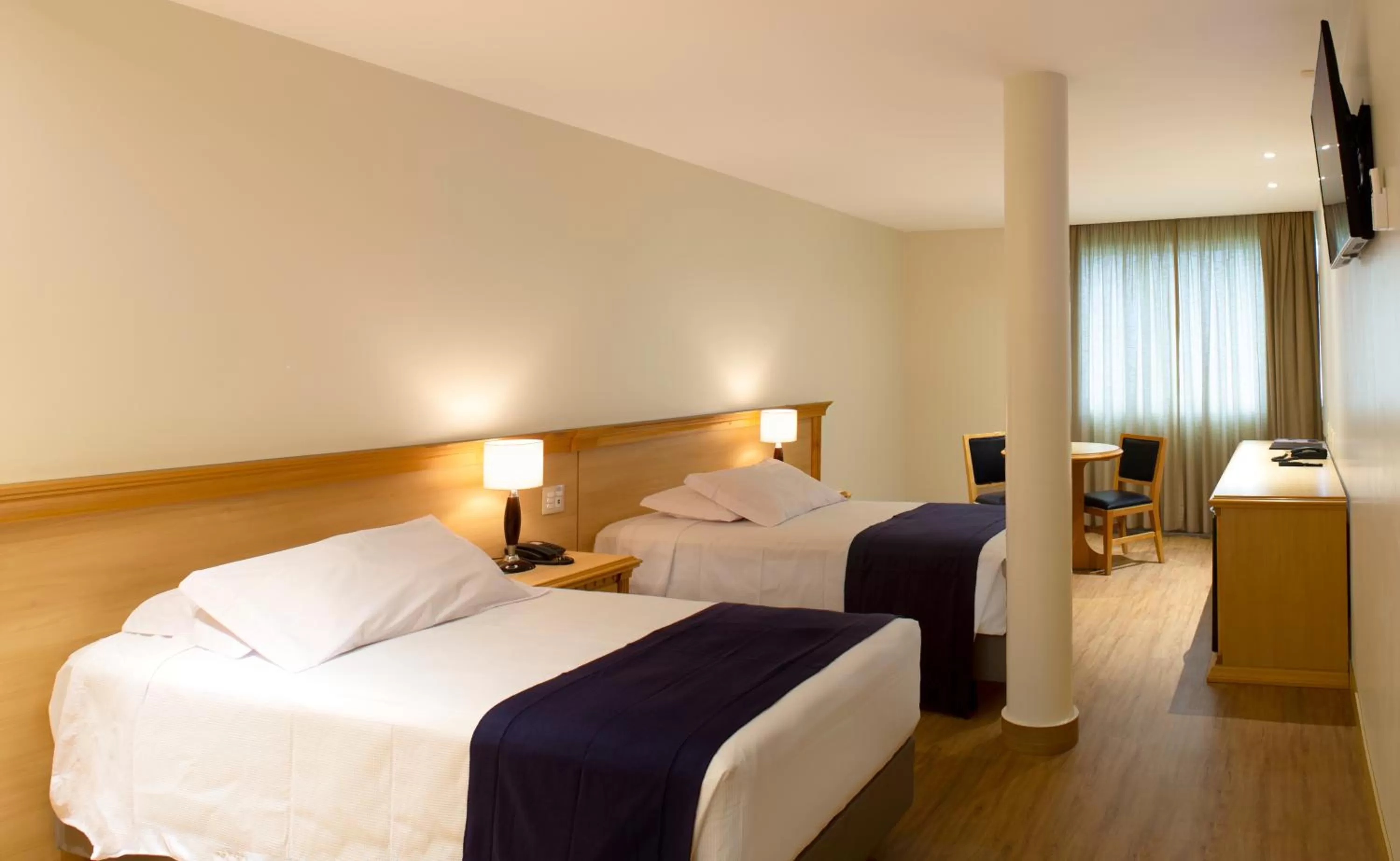 Bed in Mar Palace Copacabana Hotel