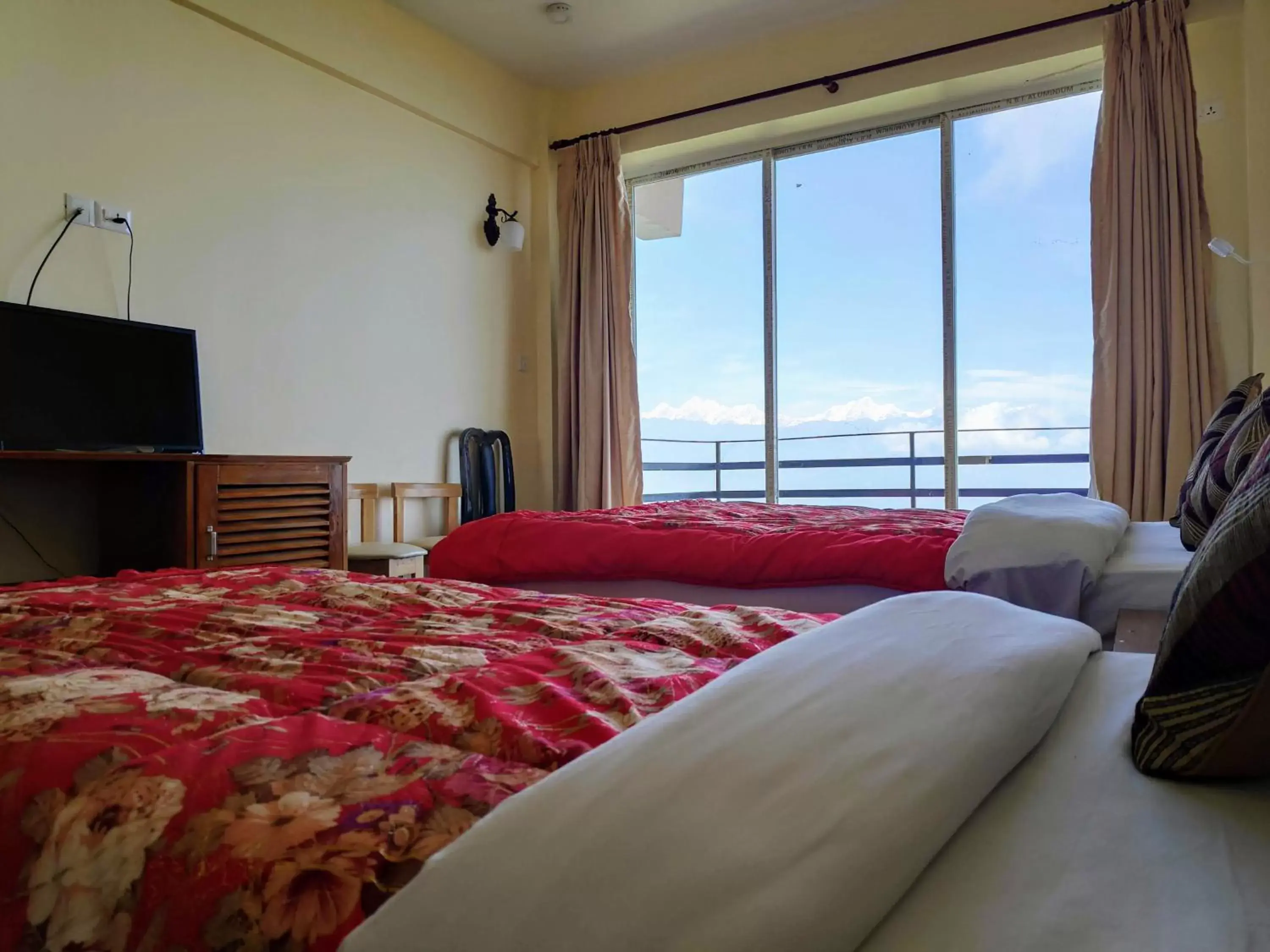 Deluxe Double Room with Balcony in Hotel Green Valley Nagarkot Deluxe Double Room with Balcony in Hotel Green Valley Nagarkot