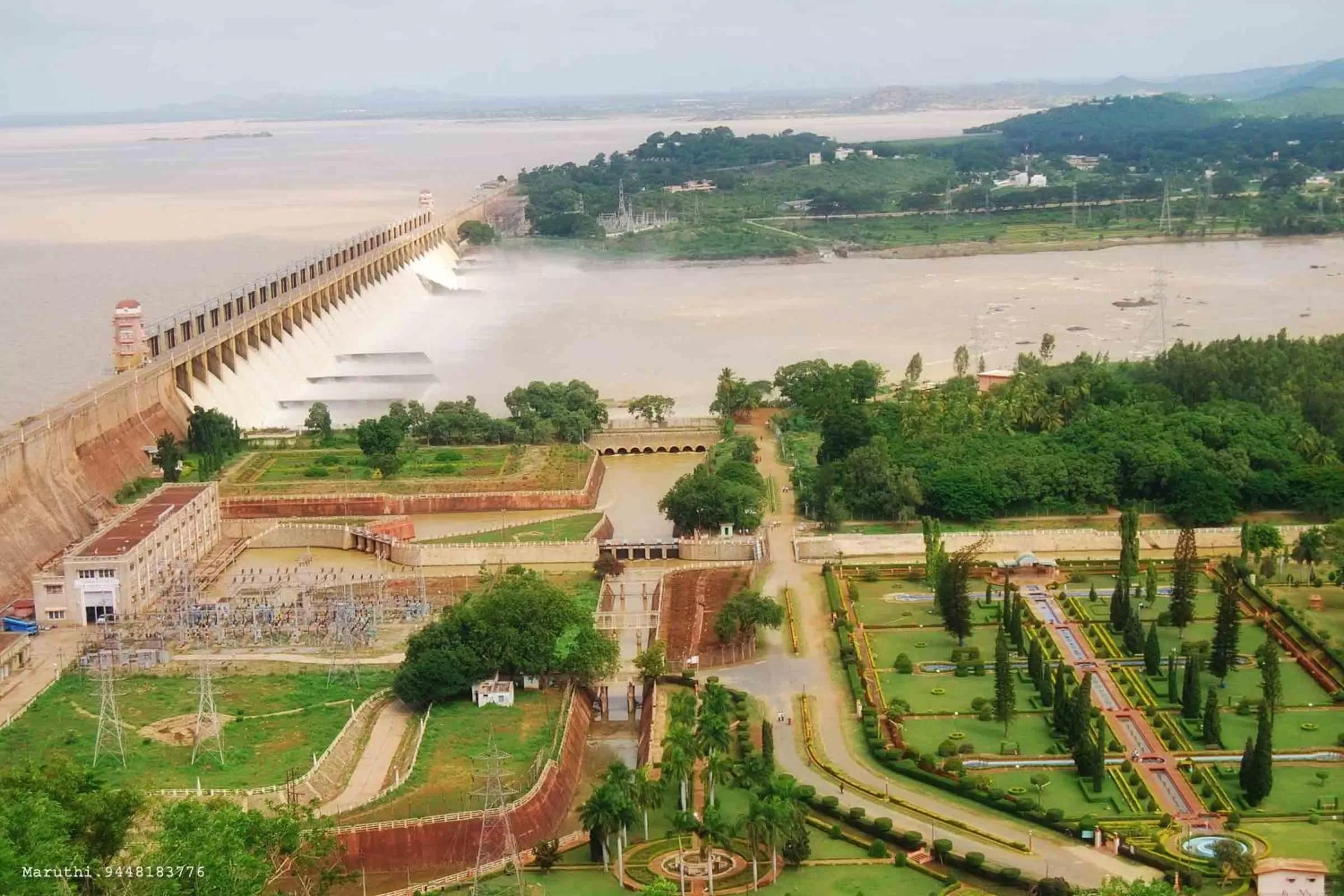 Bird's eye view in Malligi,Hampi