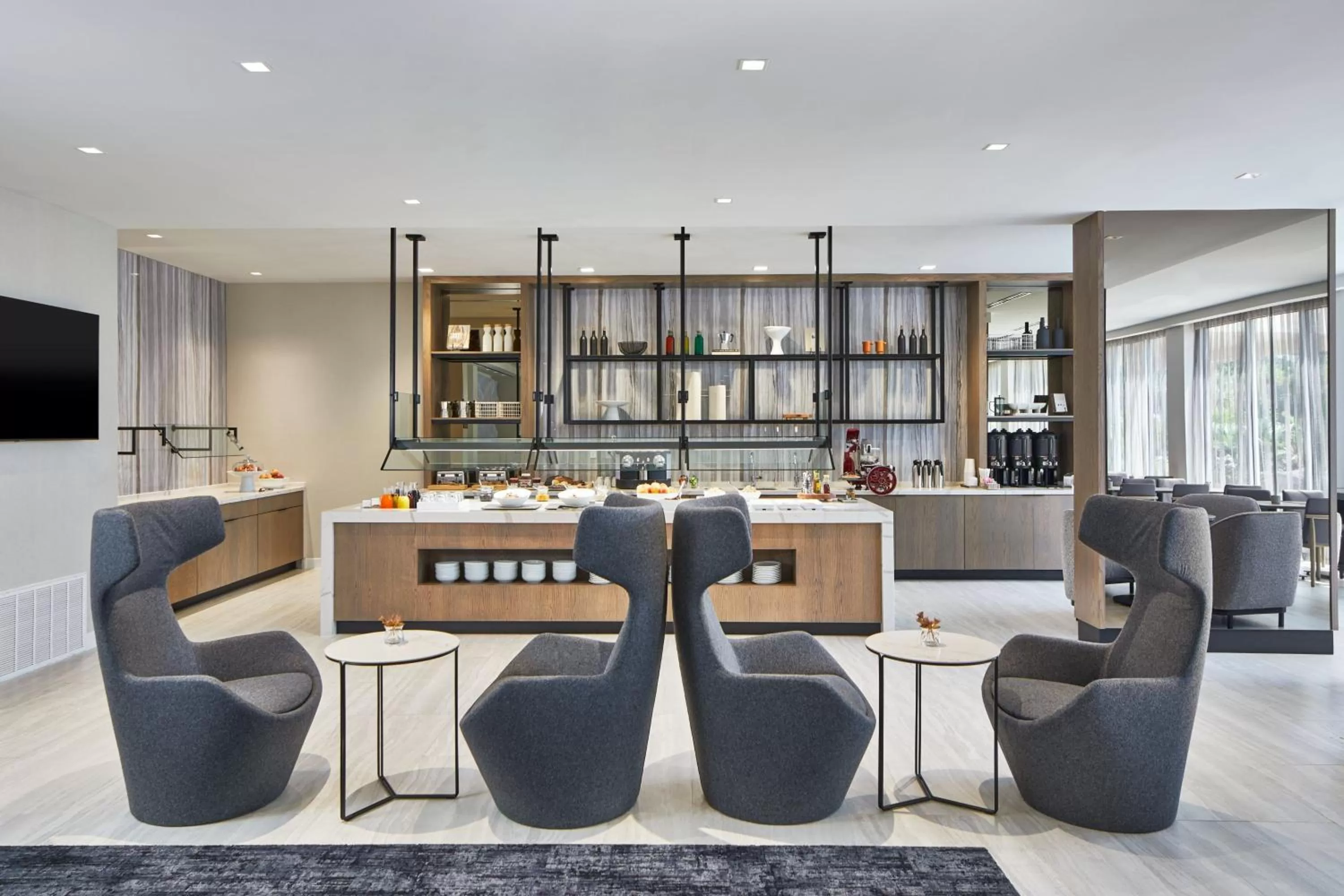 Kitchen or kitchenette in AC Hotel by Marriott Orlando Lake Buena Vista