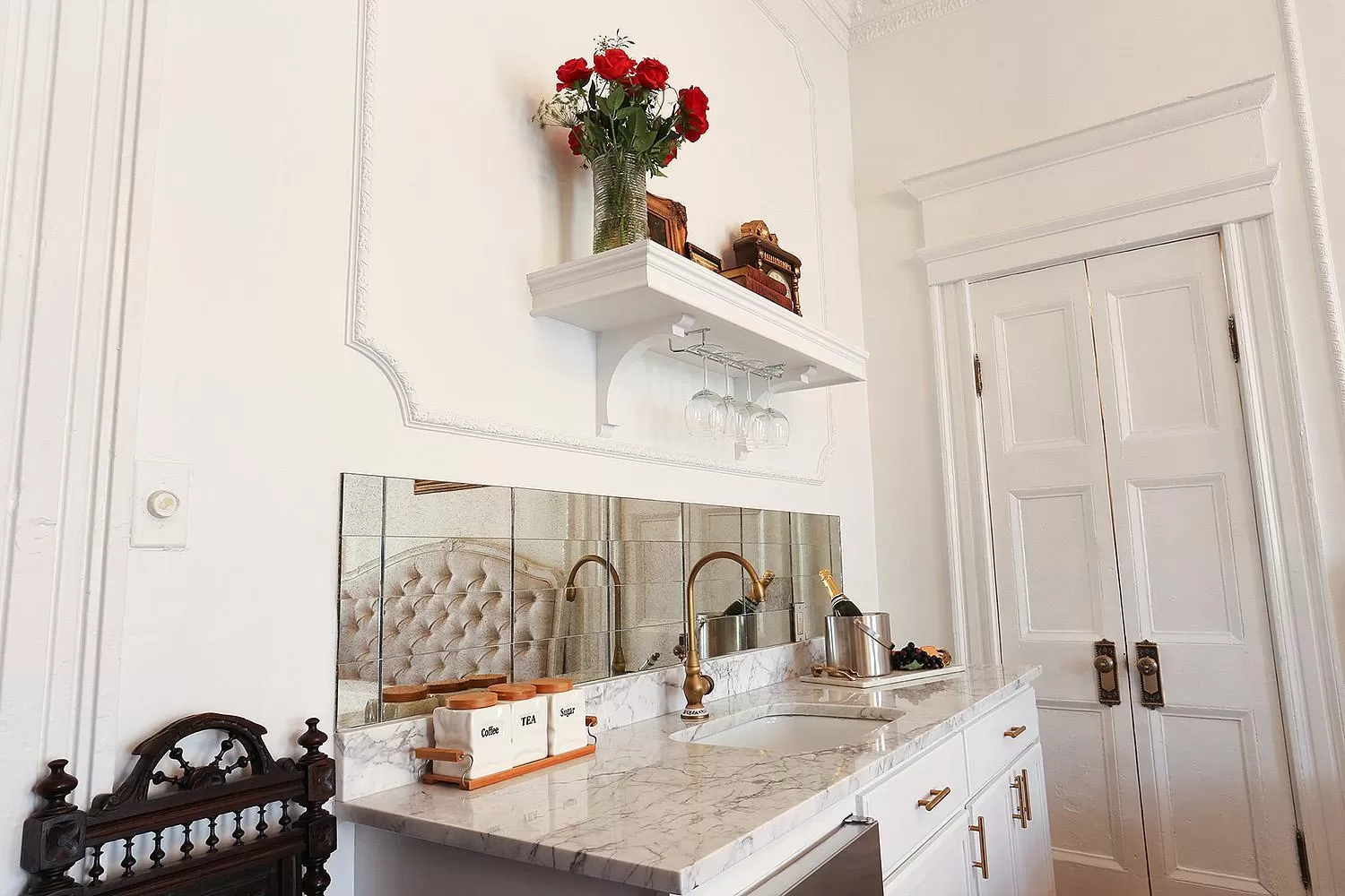 Kitchen or kitchenette in French Quarter Mansion