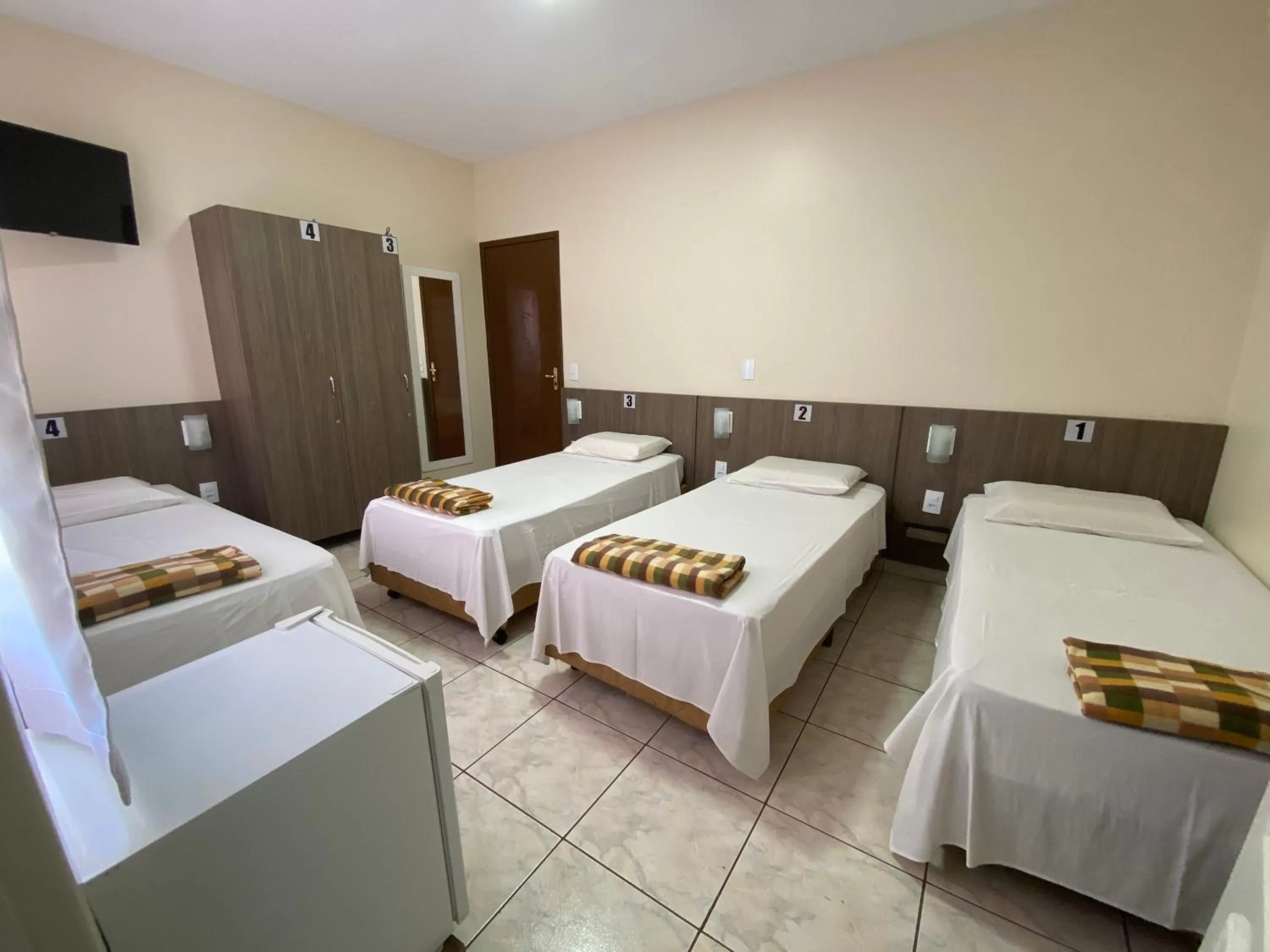 Bed in Pousada El Shaddai