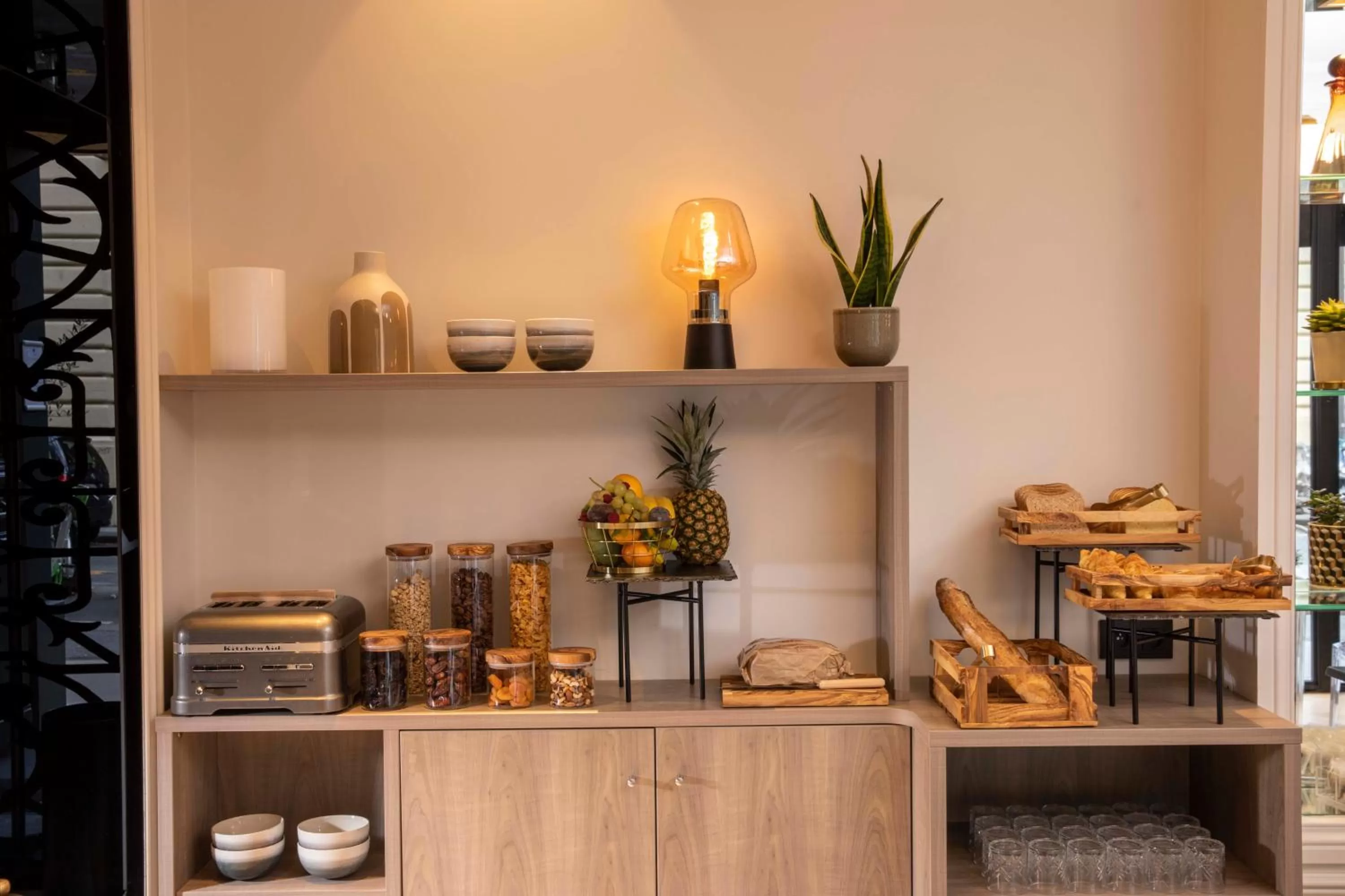 Buffet breakfast in First Hotel Paris Tour Eiffel