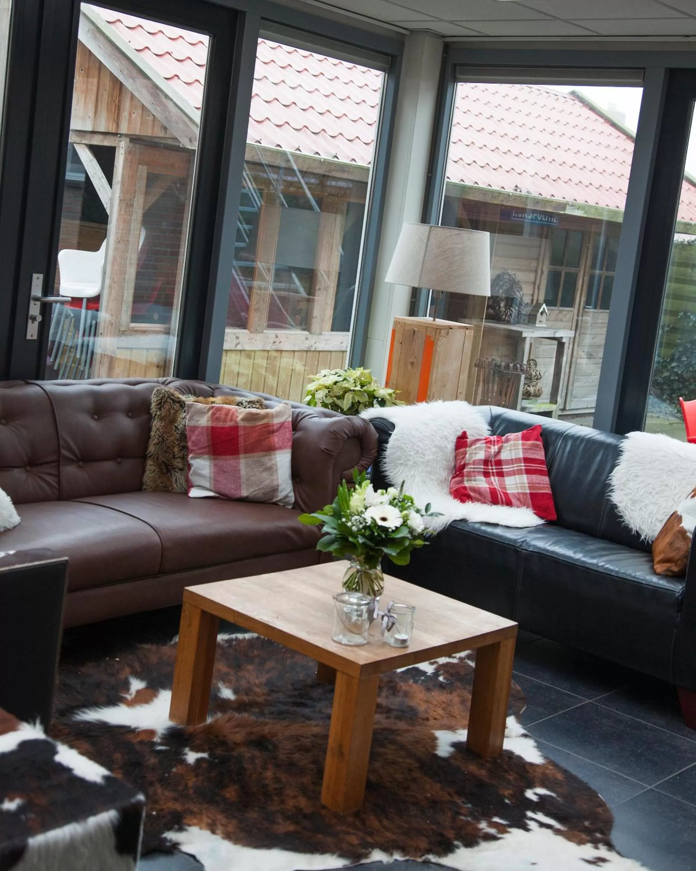 View (from property/room), Seating Area in B&B - Pension Perruque