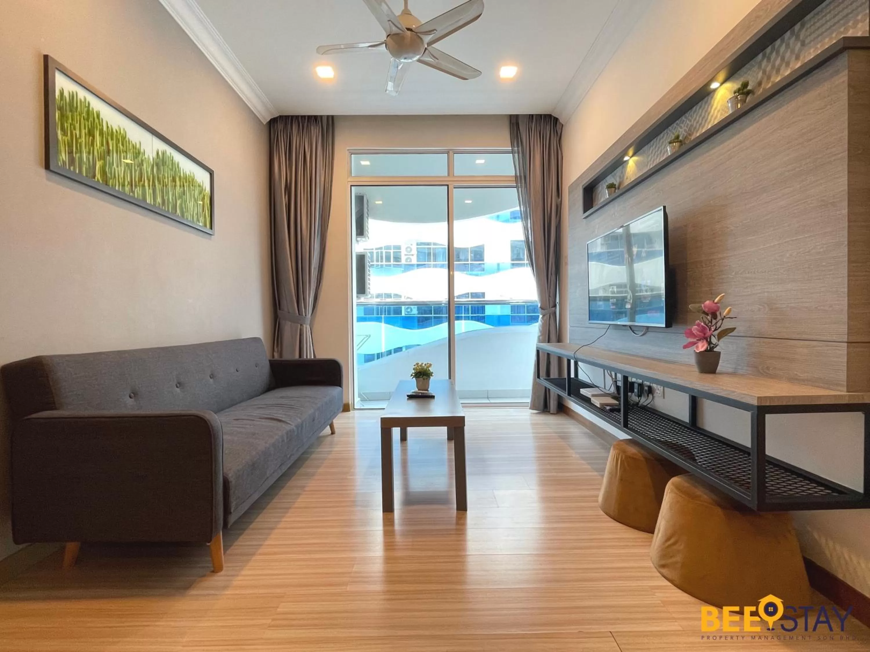 Seating Area in The Wave Suites Melaka by BEESTAY