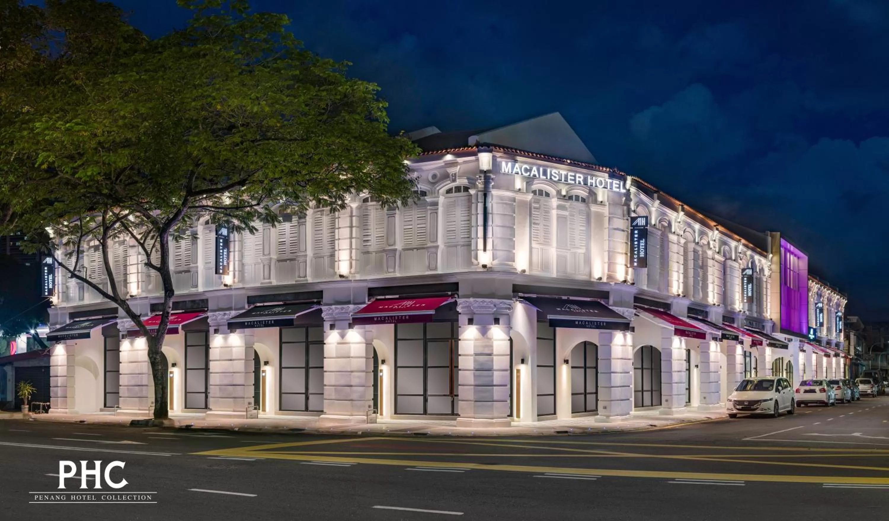 Property building in Macalister Hotel Managed by The Ascott Limited