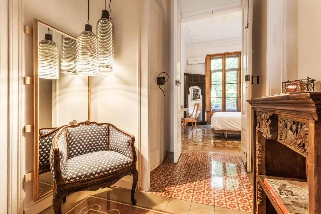 Seating area in Factory Suites Barcelona