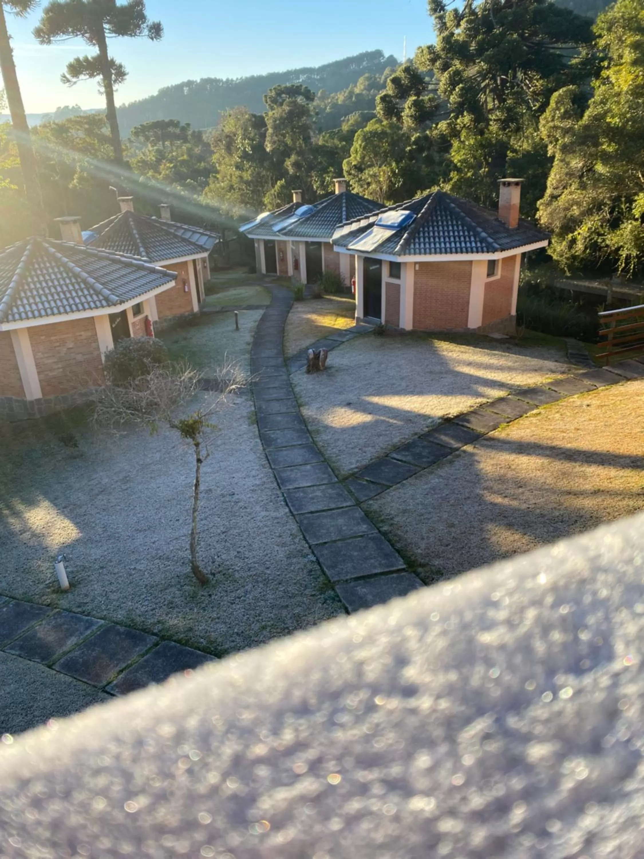 Garden view in Chalés 3 Pinheiros