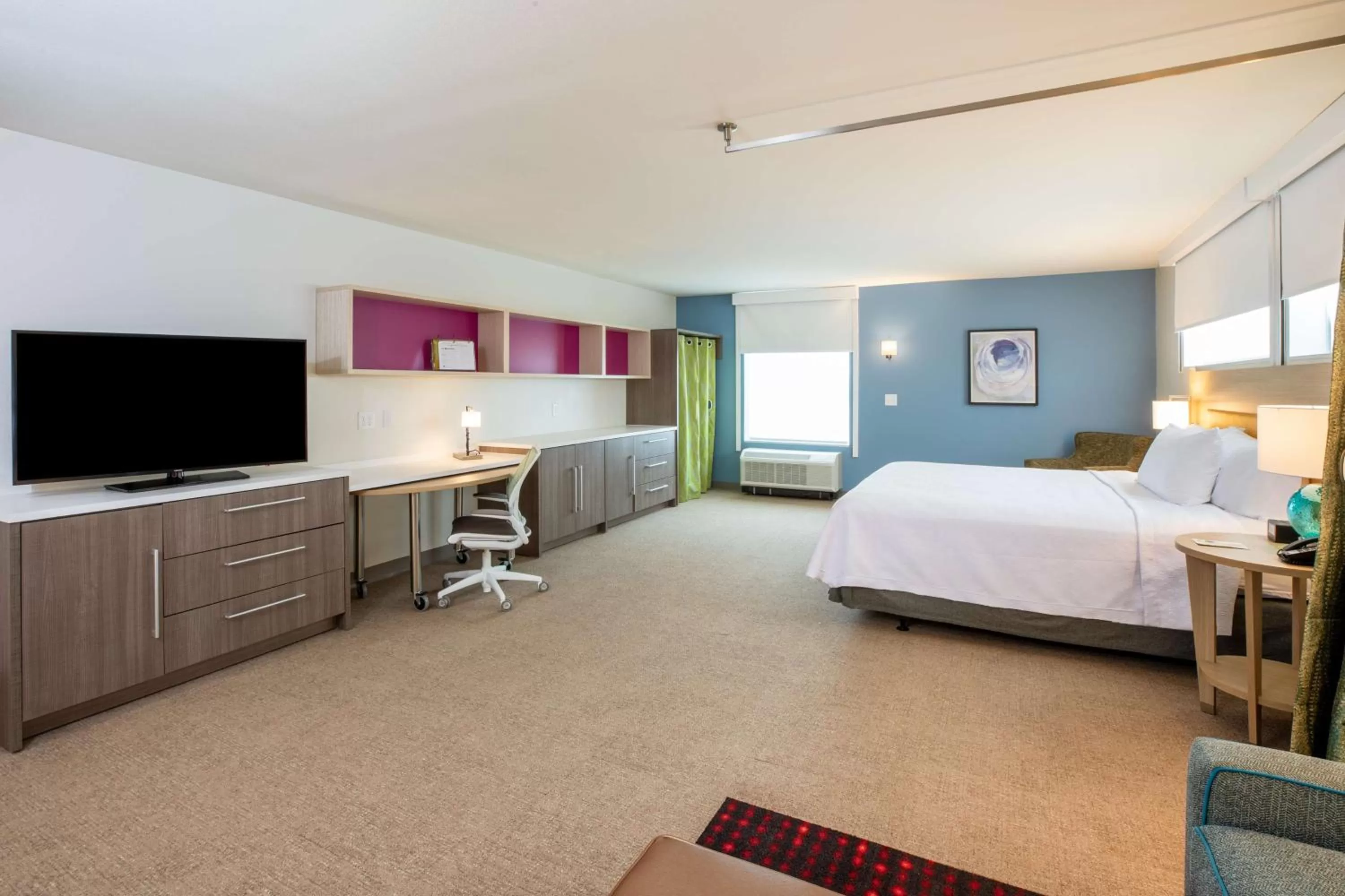 Bedroom, Bed in Home2 Suites by Hilton Houston Bush Intercontinental Airport Iah Beltway 8